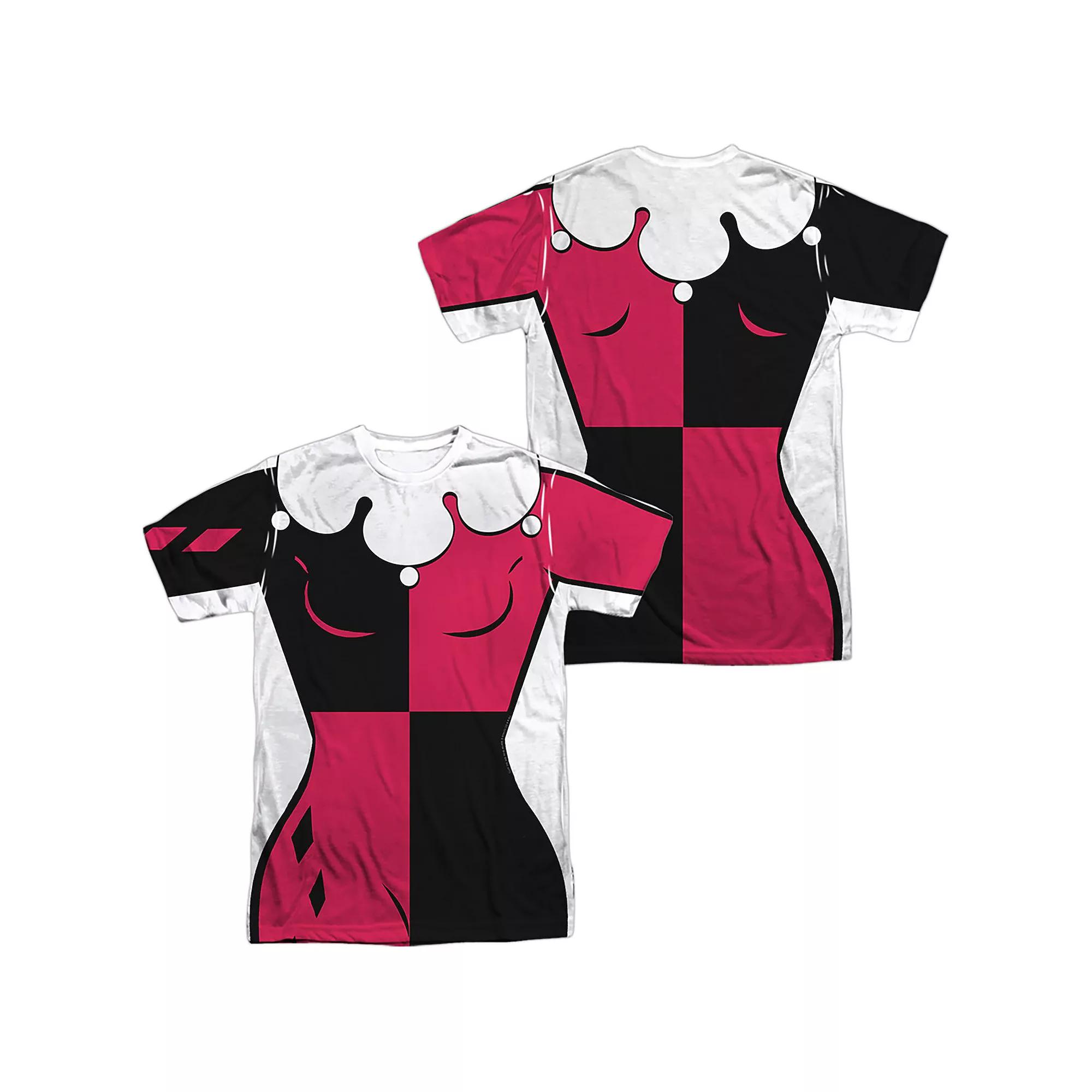 Men's Batman Harley Quinn Sublimated Graphic Tee, Size: Small, Black Product Image