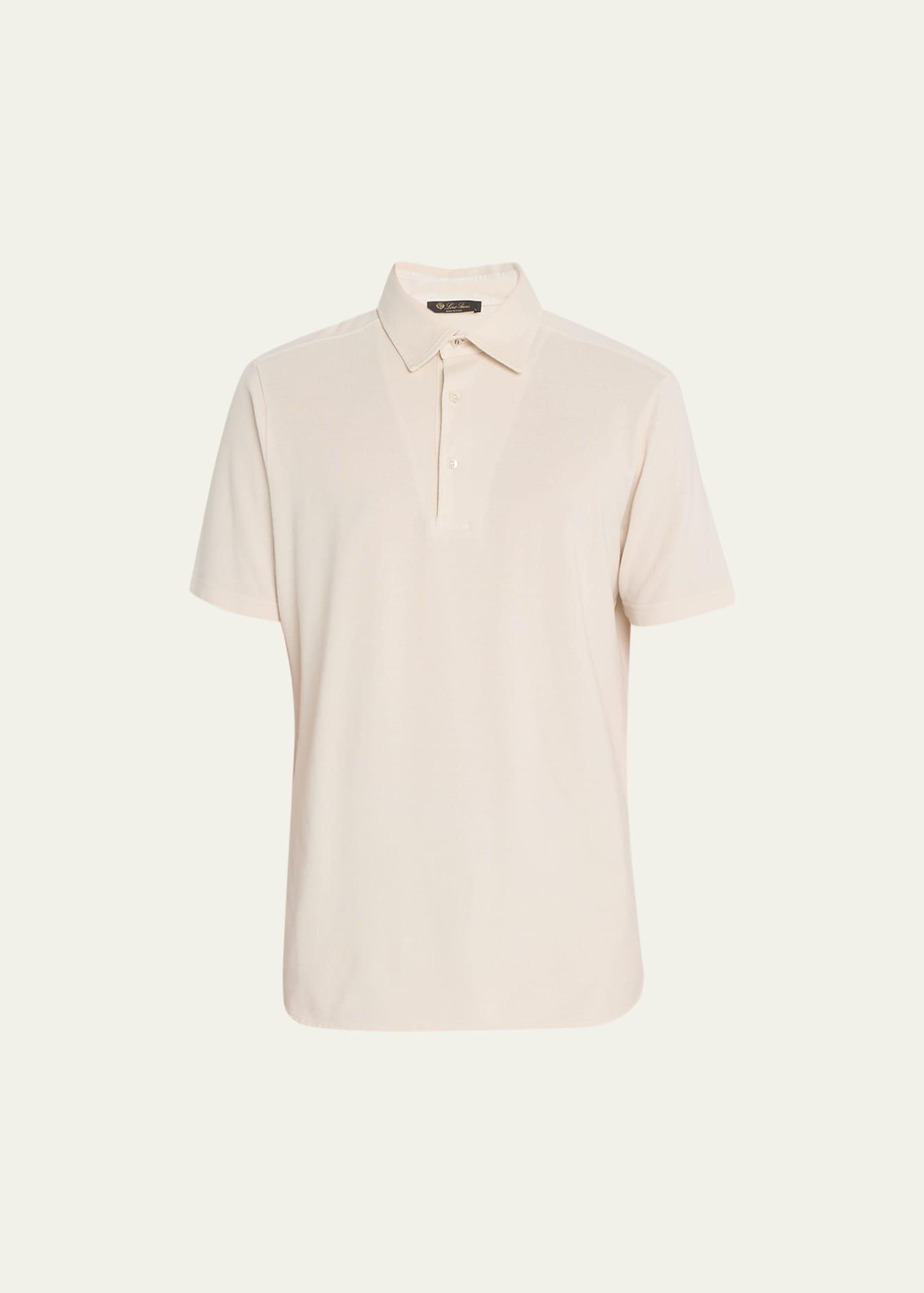 Men's Cotton Pique Polo Shirt Product Image