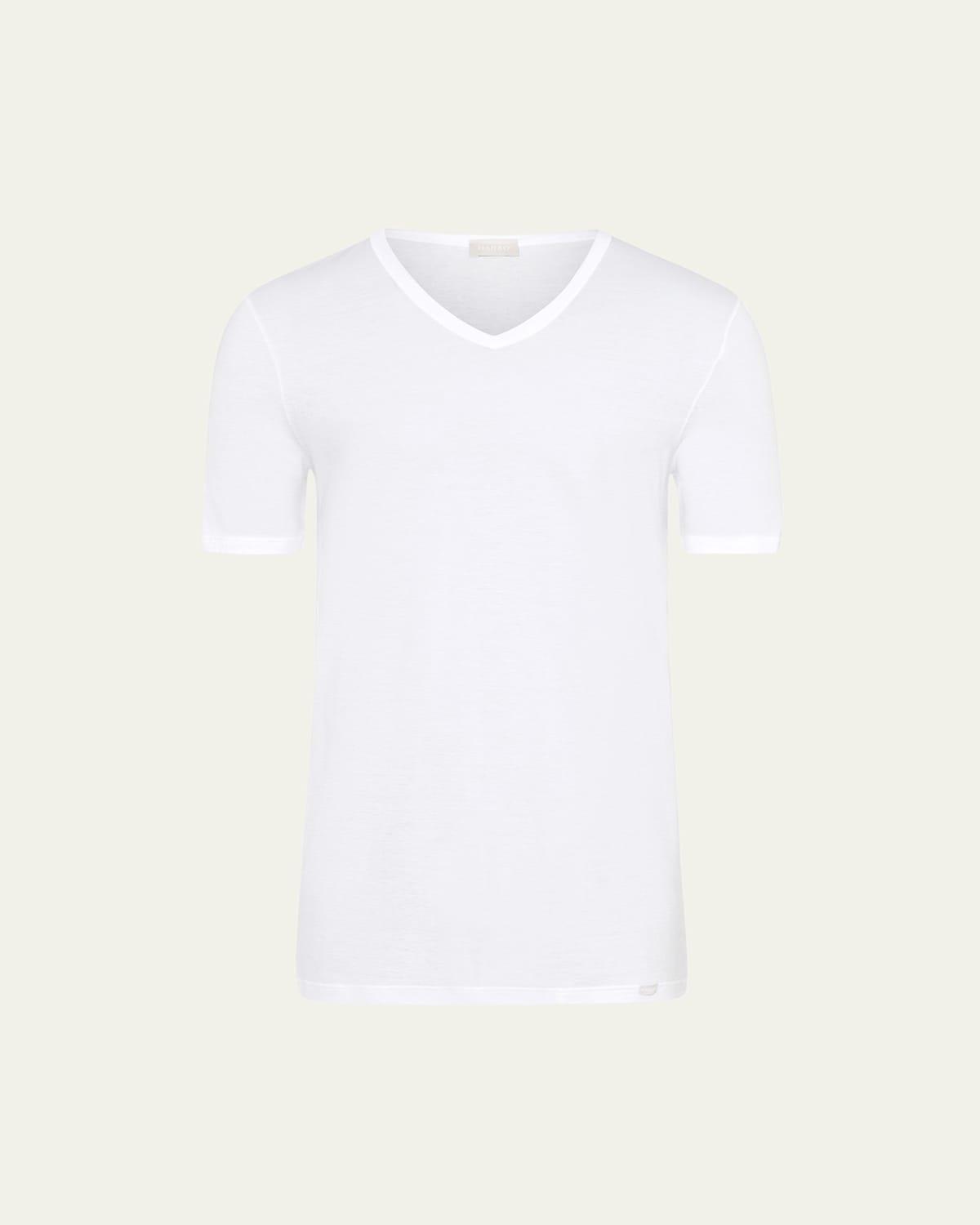 Mens Ultralight Cotton V-Neck T-Shirt Product Image