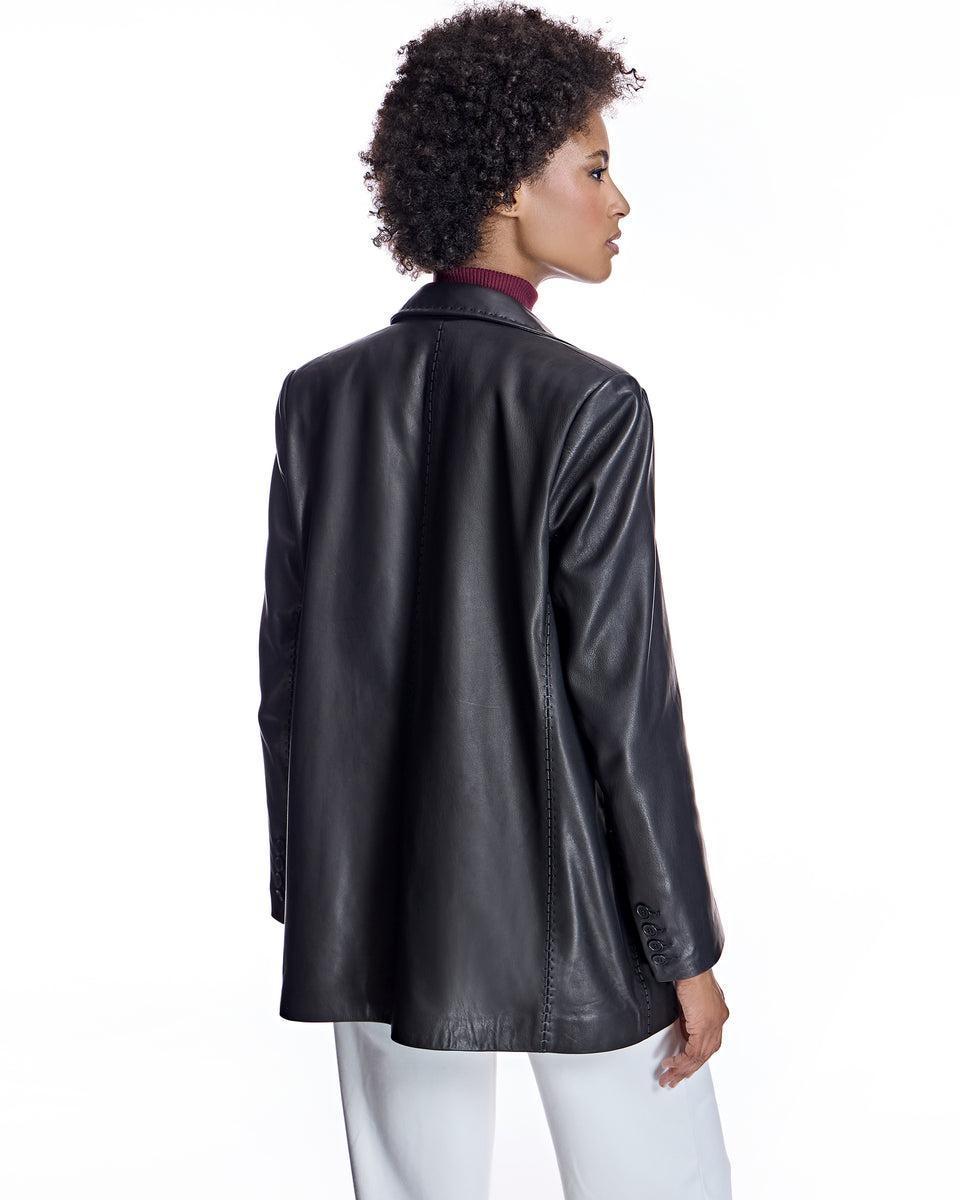 Leather Blazer Product Image