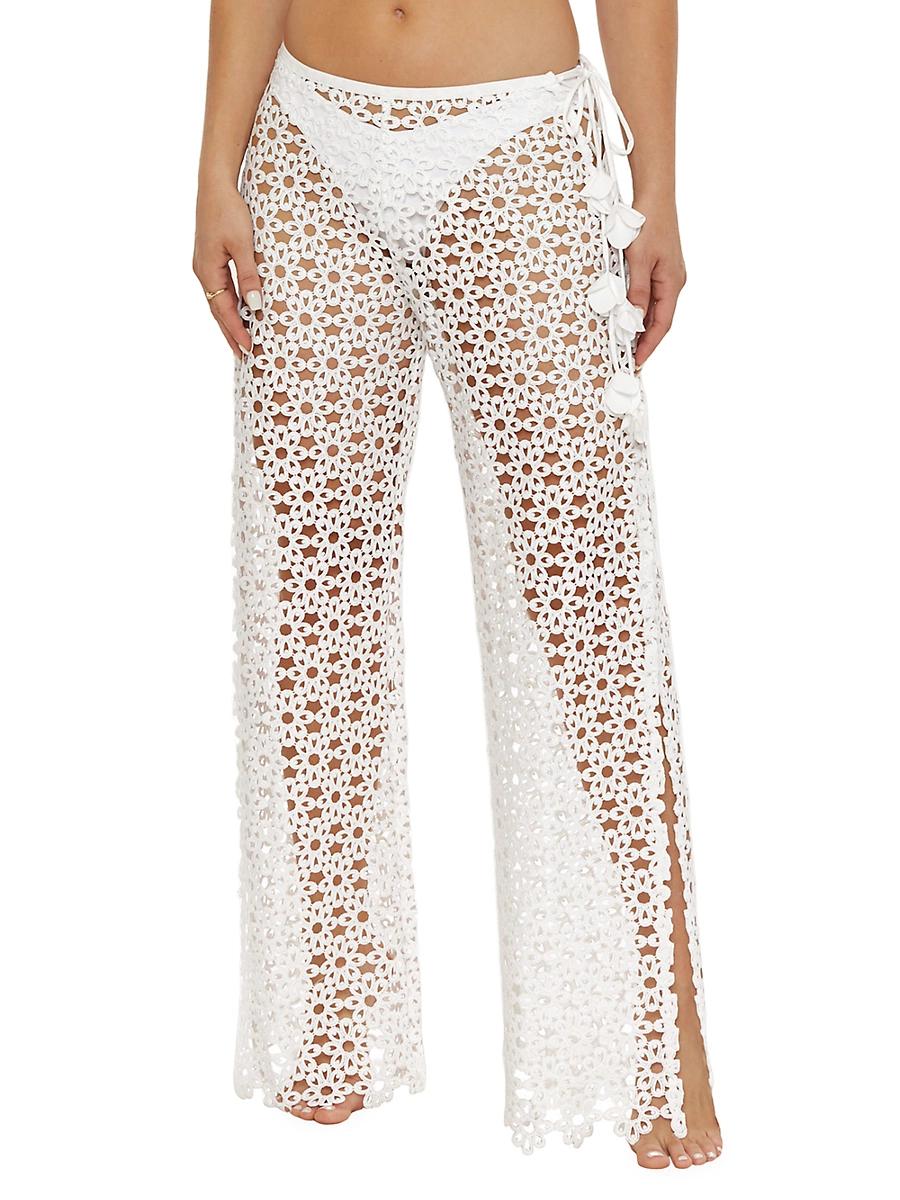 Womens Chateau Lace Cover-Up Pants Product Image