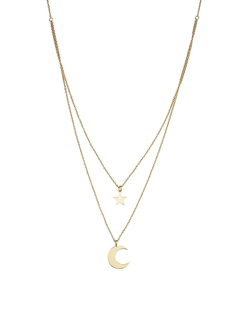 Womens 14K Yellow Solid Gold Jana Layered Necklace Product Image