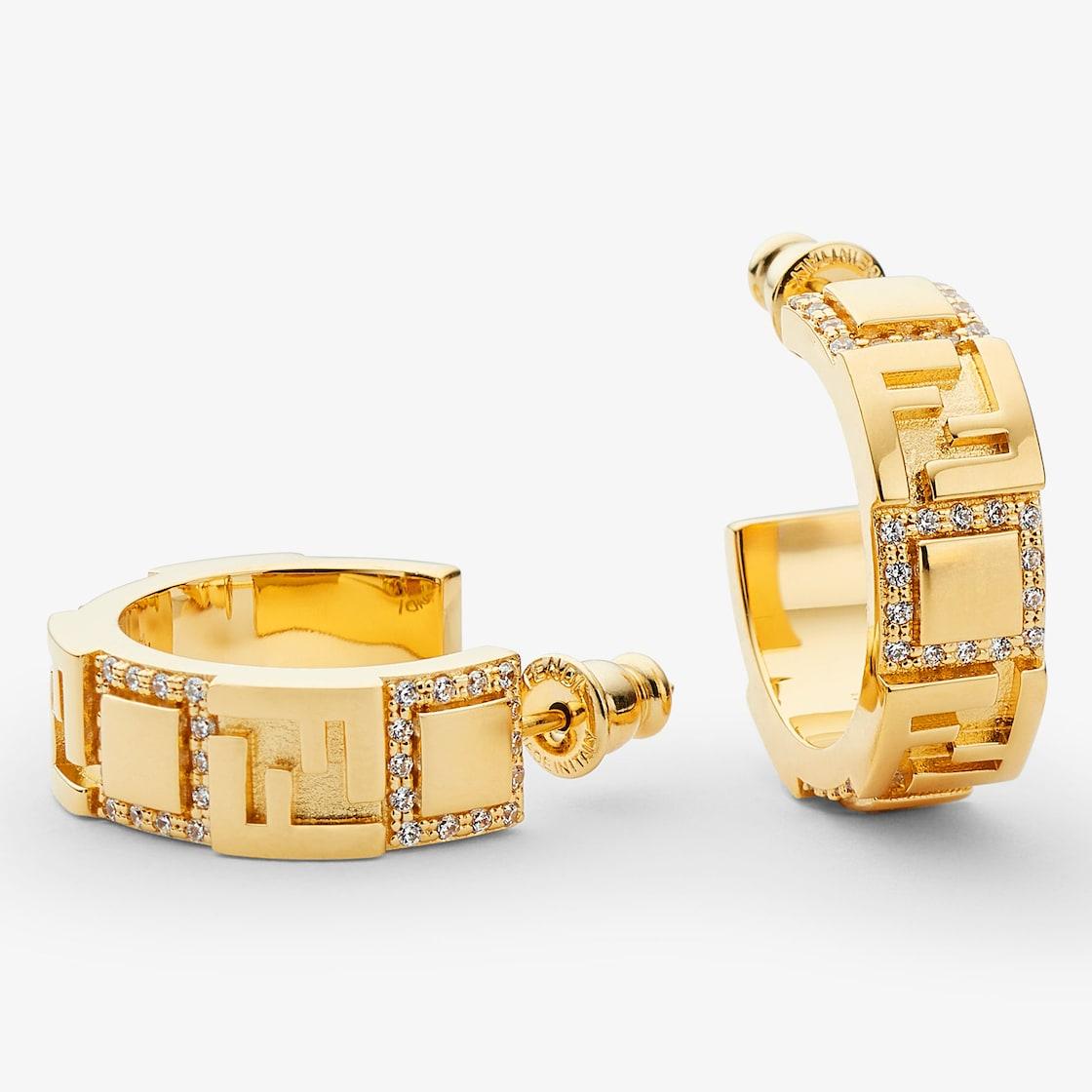 Forever Fendi earringsGold-colored metal earrings Product Image