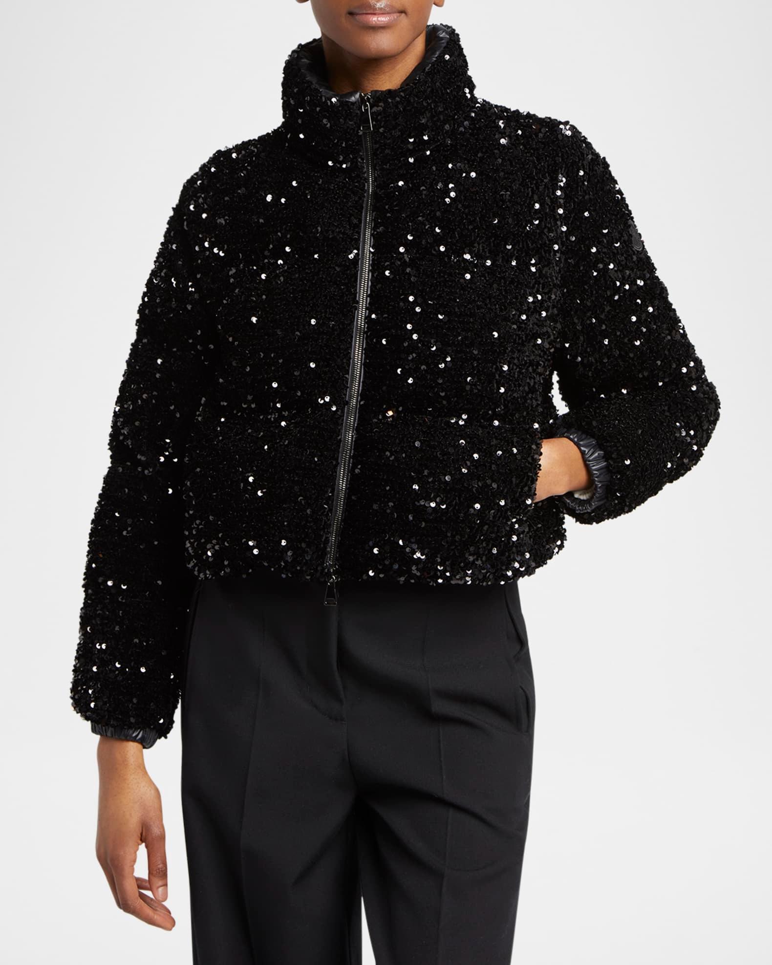 Louvi Sequined Short Down Jacket Product Image