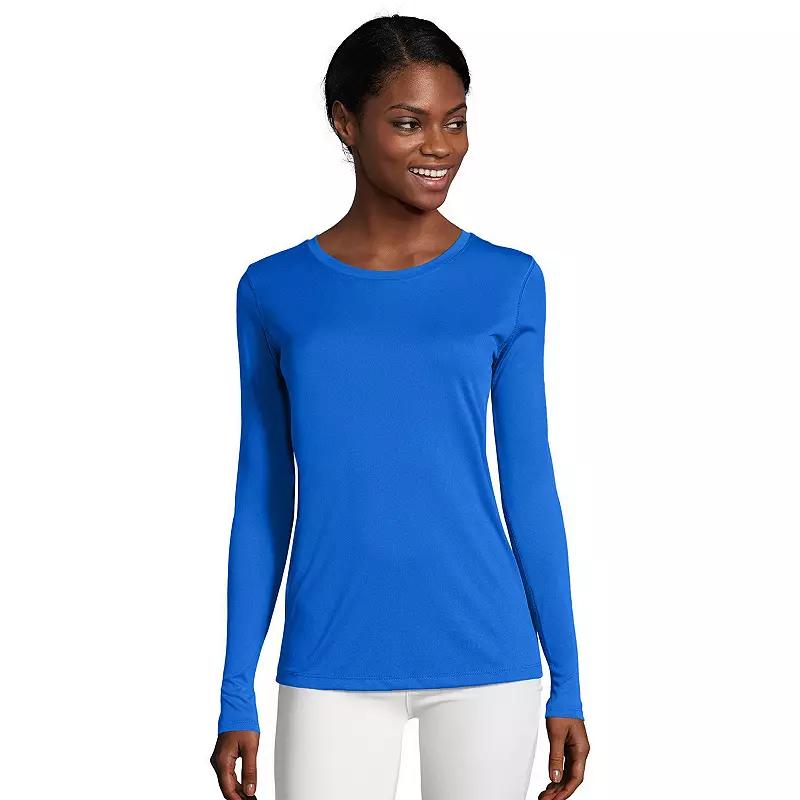 Women's Hanes® Cool Dri Long-Sleeve Performance Tee,  Product Image