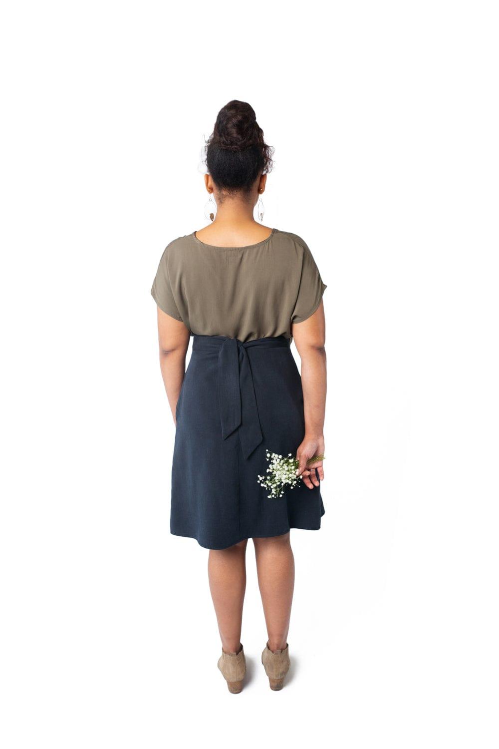 Dolman top in Olive Rayon Twill Product Image