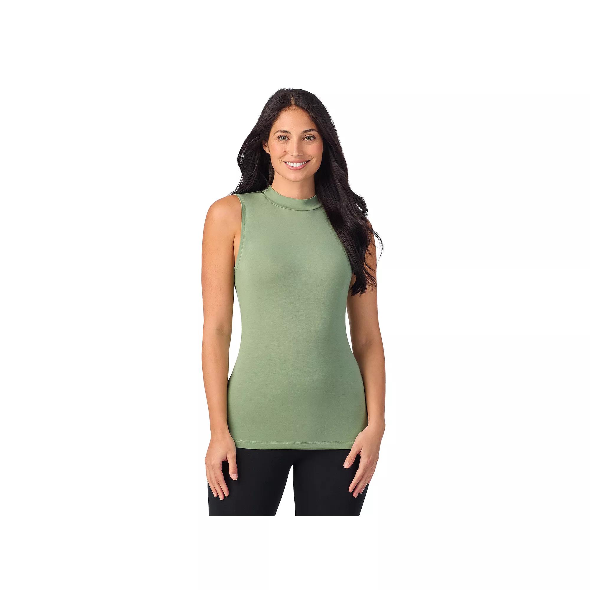 Women's Cuddl Duds® Softwear with Stretch Sleeveless Mock Neck Tank Top,  Product Image