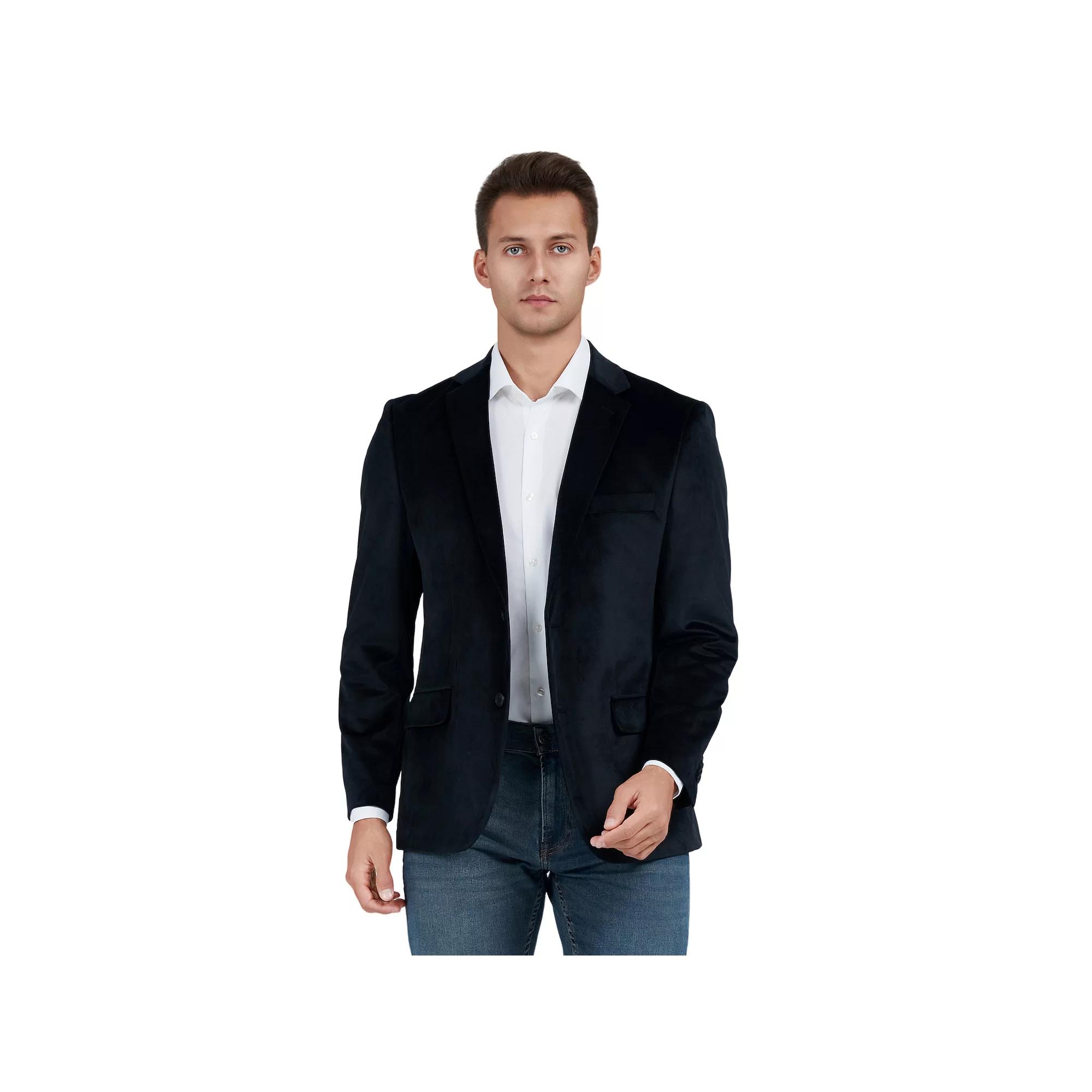 Men's Bespoke Slim Fit Velvet Sport Coat,  Product Image