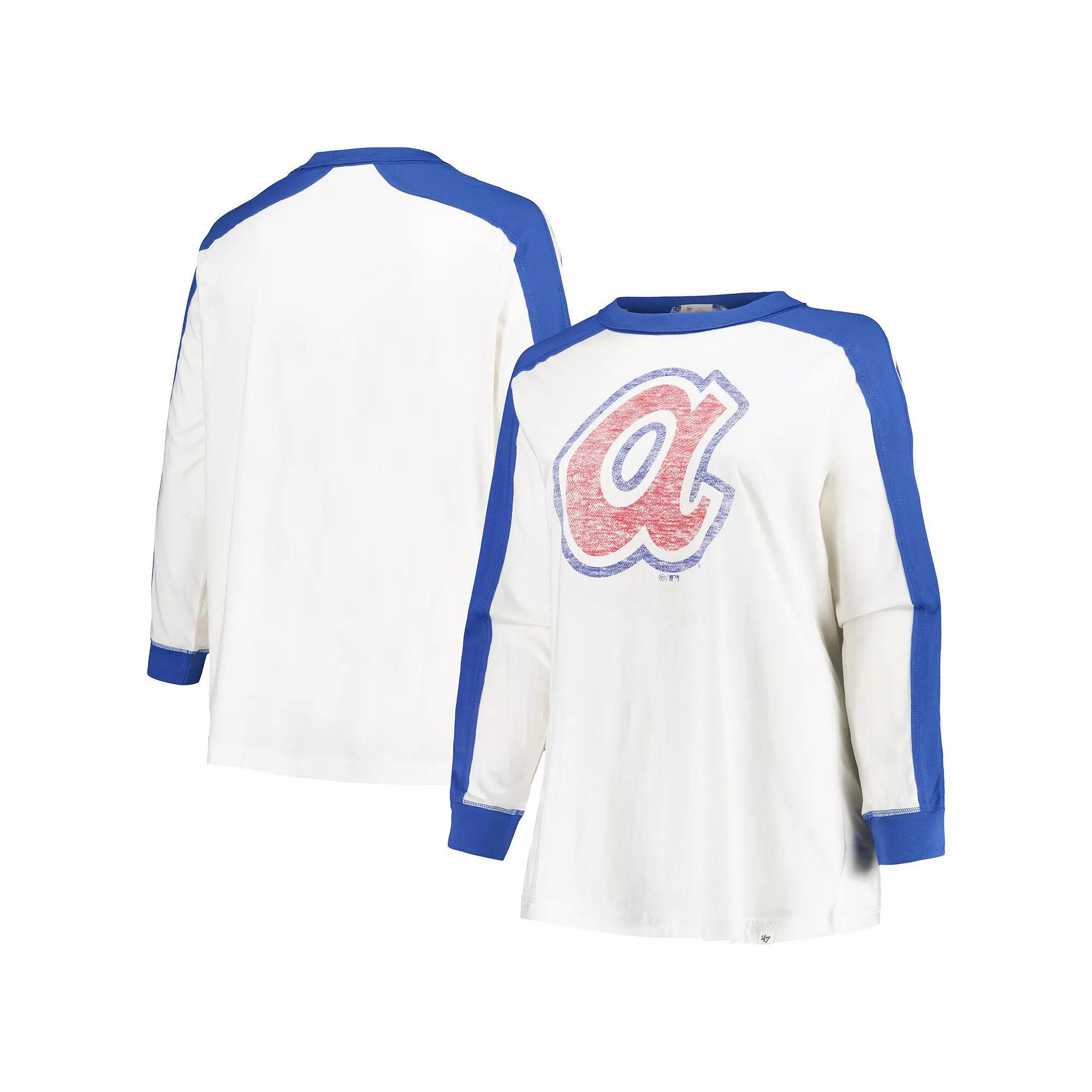Women's '47 White Atlanta Braves Plus  Product Image