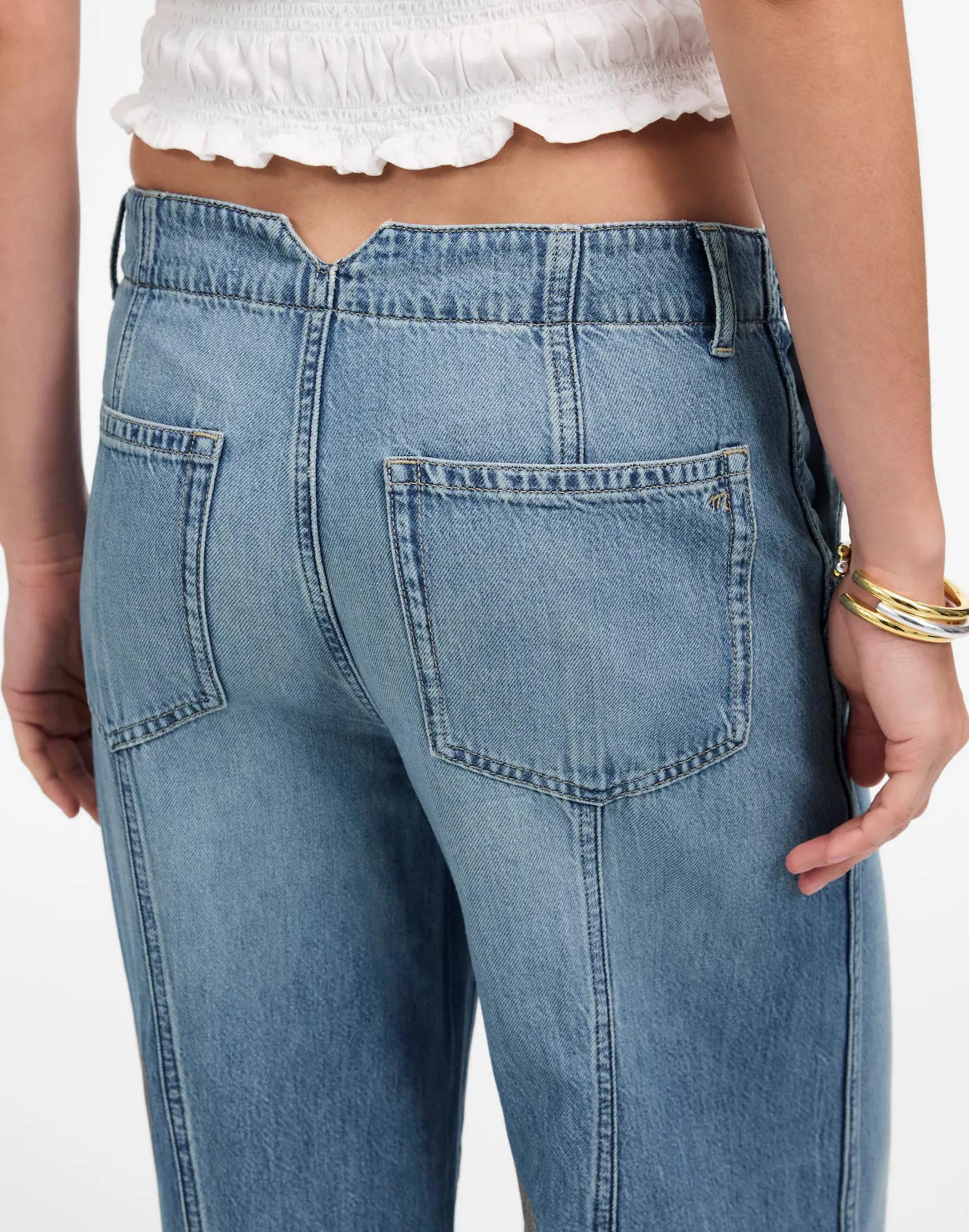 Petite Wide-Sweep Trousers: Airy Denim Edition Product Image