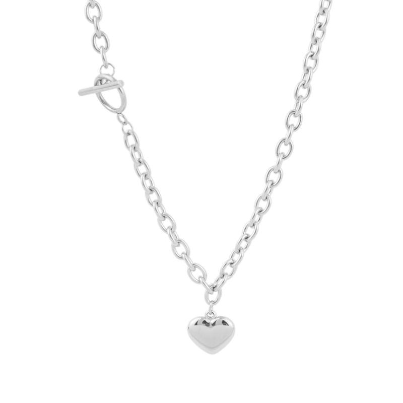 Heart Pendant Toggle Necklace Product Image