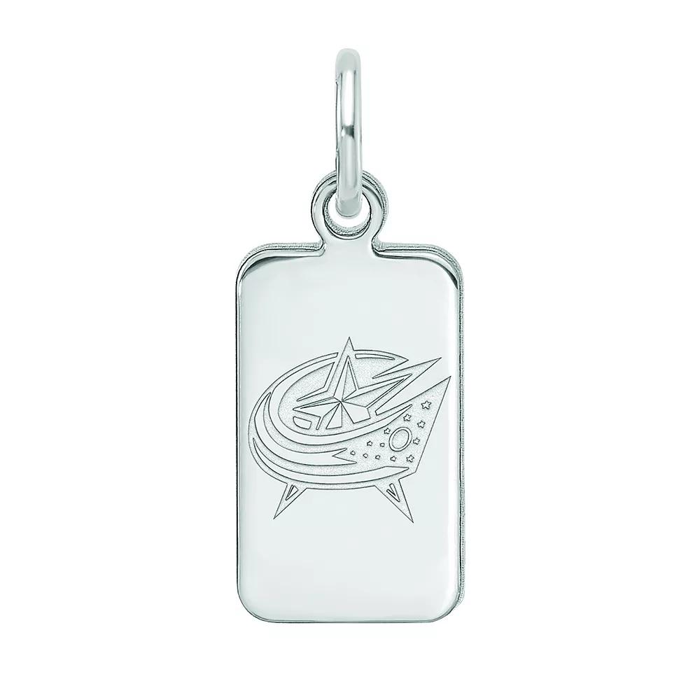 LogoArt Sterling Silver Columbus Blue Jackets Tag Pendant, Women's, Size: 15 mm Product Image