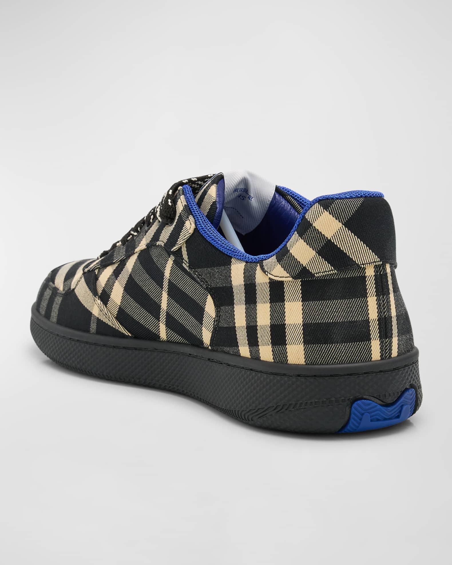 Men's Check Low-Top Sneakers Product Image