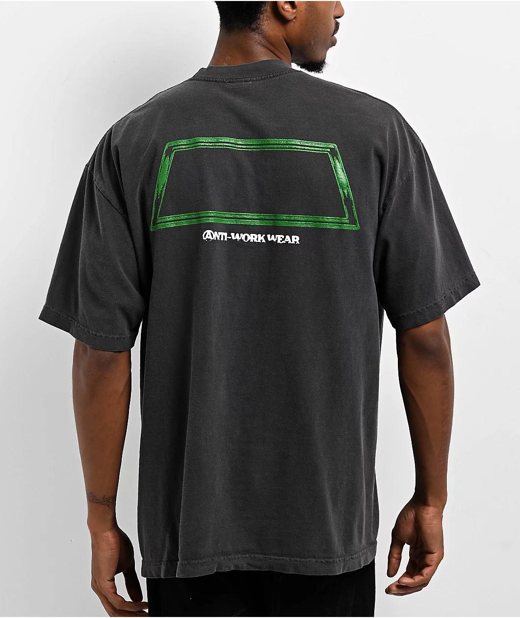 Straye Anti Trap Black Wash Heavyweight T-Shirt Product Image