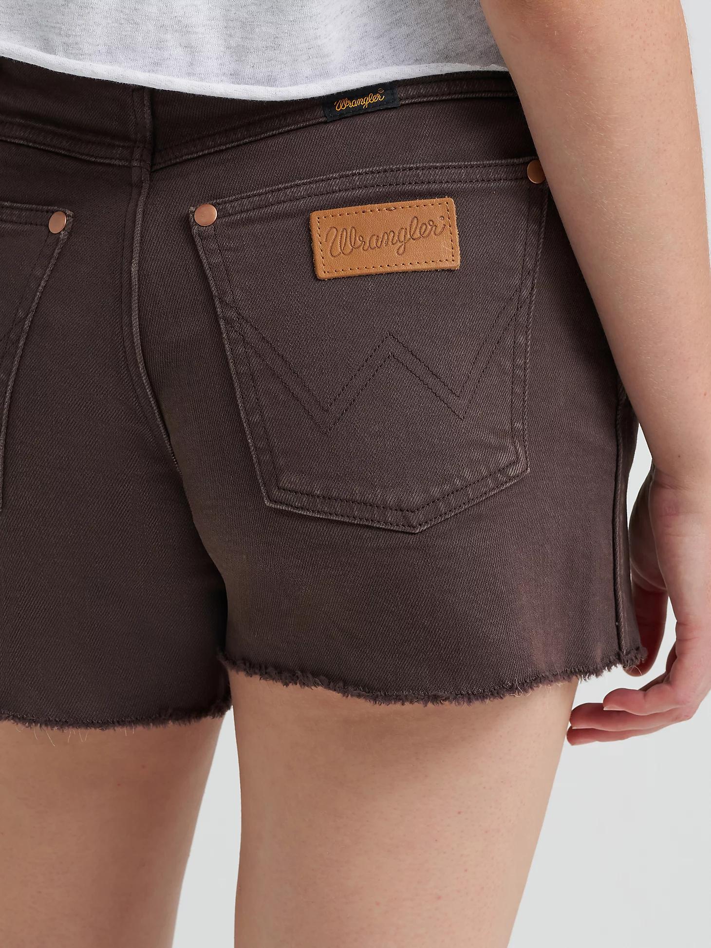 Women's Wrangler® Colorwash Cowboy Short in Cocoa Product Image