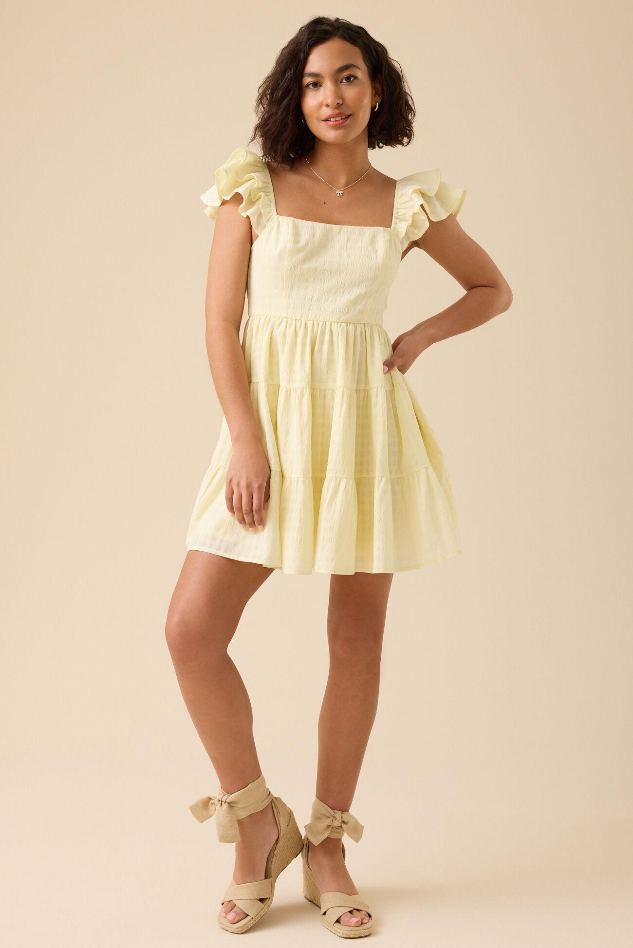Dahlia Tiered Mini Dress Product Image