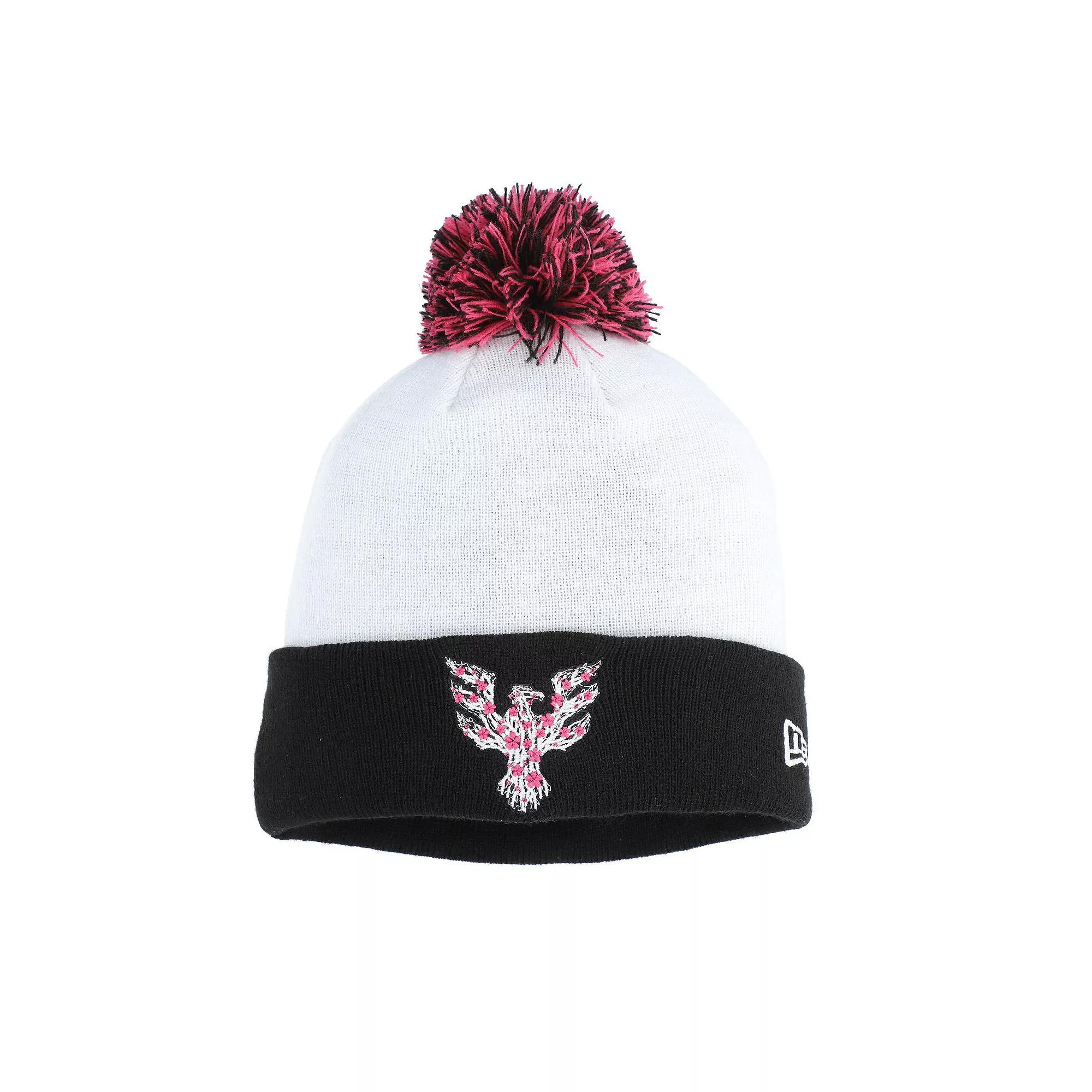Men's New Era  White D.C. United Jersey Hook Cuff Knit Hat with Pom, Dcu White Product Image