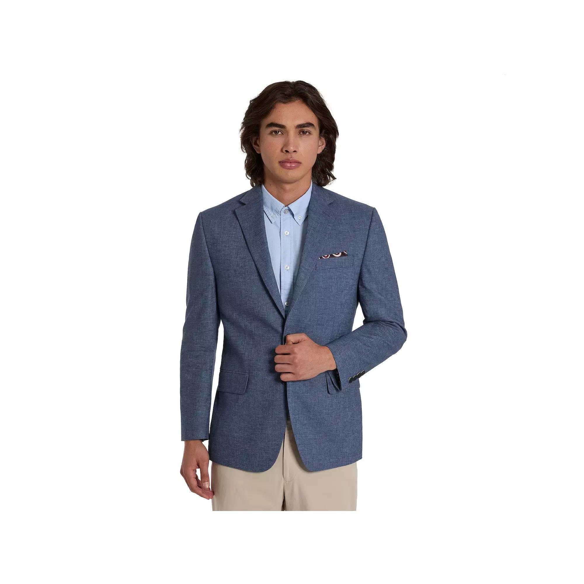 Men's Ben Sherman Slim-Fit Sport Coat, Size: 46 - Regular, Blue Linen Product Image