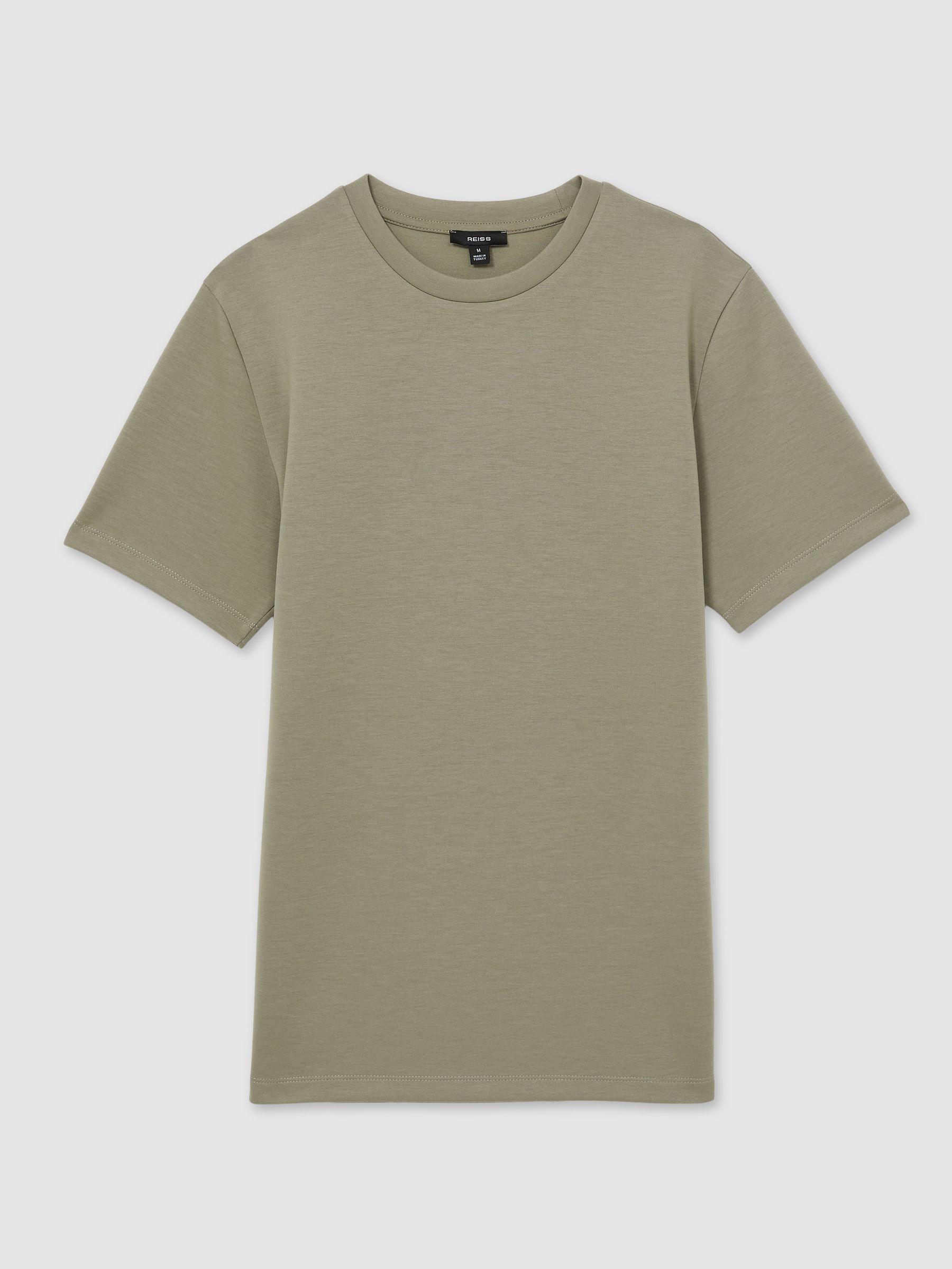 Interlock-Jersey Crew-Neck T-Shirt in Sage Product Image