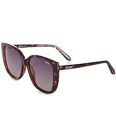 QUAY Womens Ever After Large 54mm Square Polarized Sunglasses Product Image