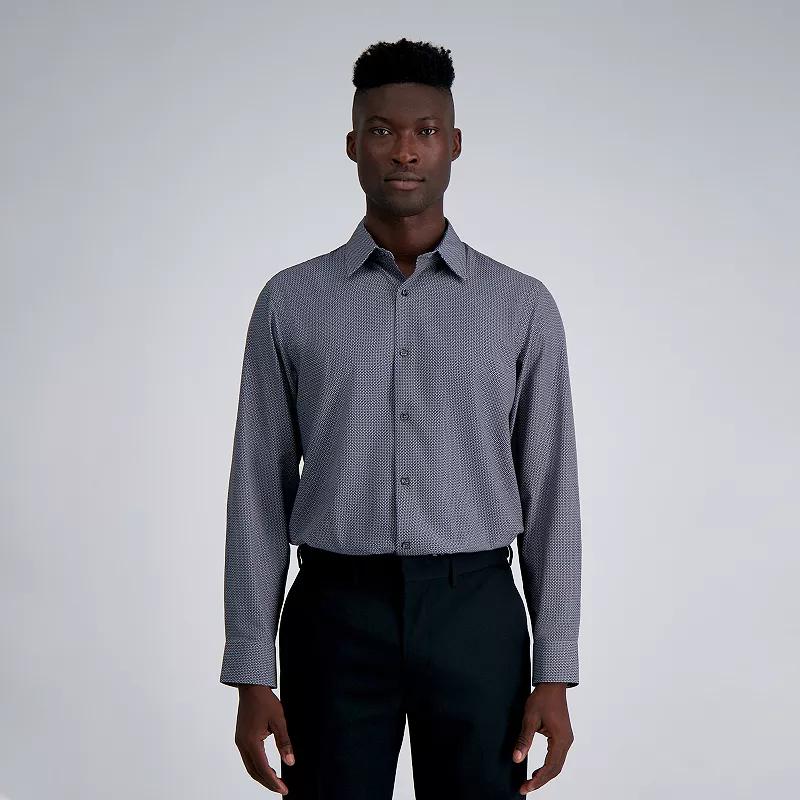 Men's Haggar® Smart Wash Classic Fit Patterned Dress Shirt,  Product Image