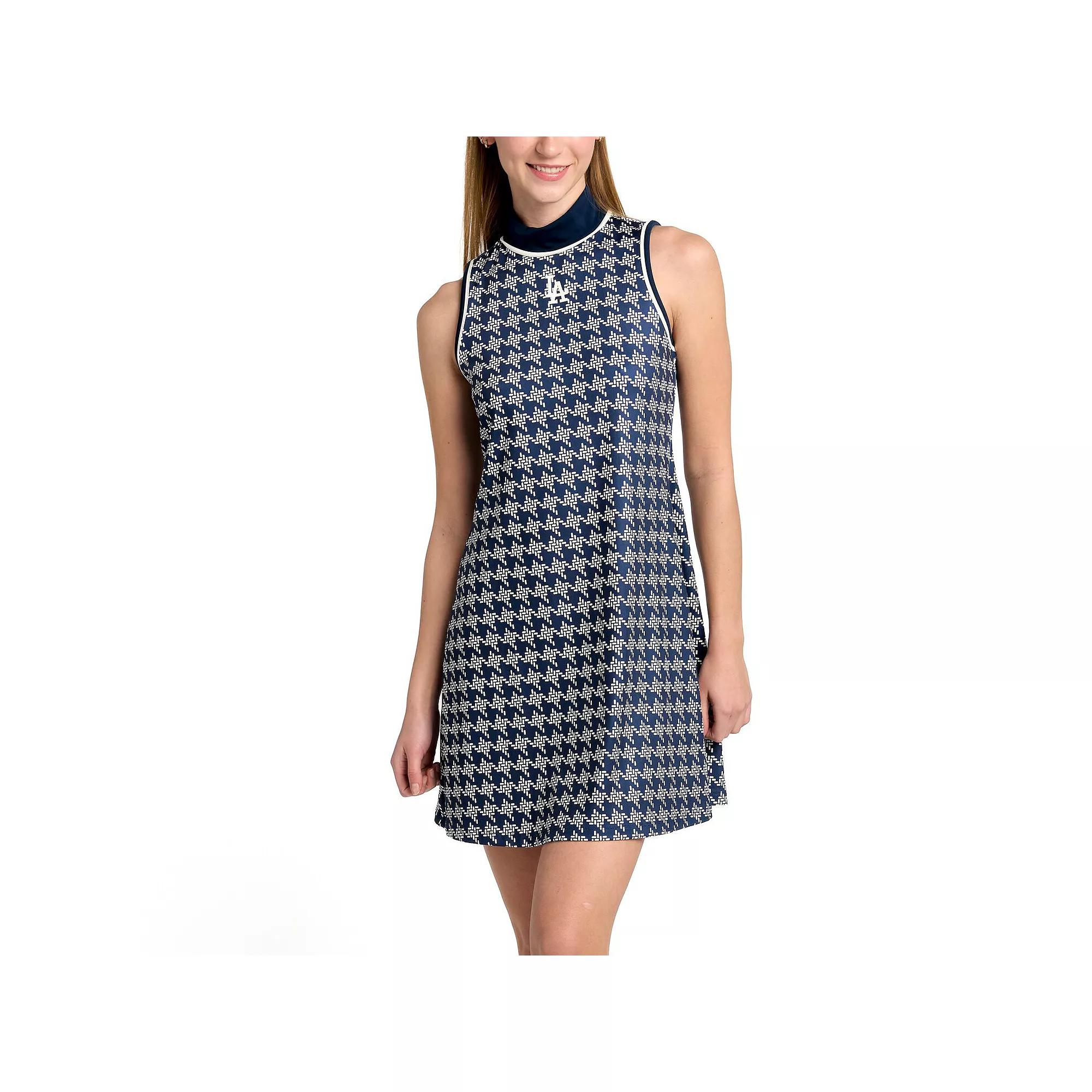 Women's Lusso Navy Los Angeles Dodgers Cameron Dress,  Product Image