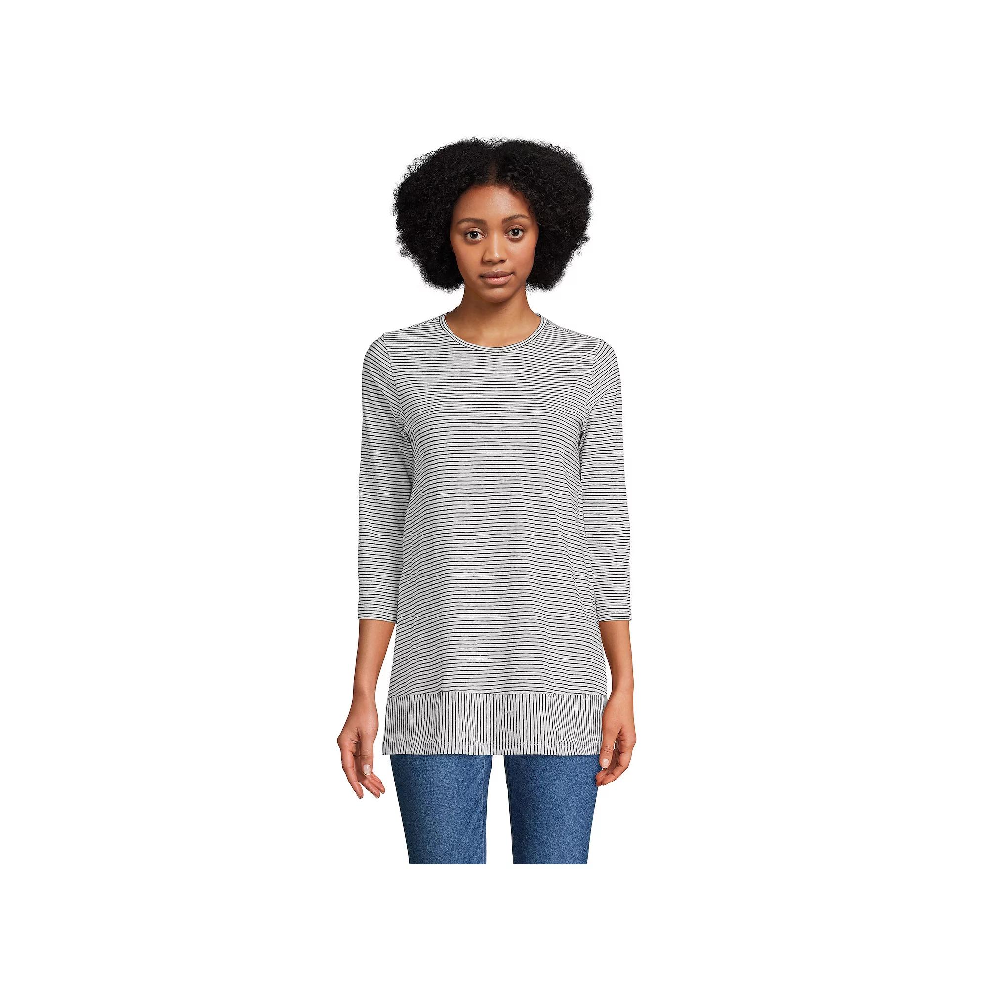 Women's Lands' End Slub Jersey Swing Tunic,  Product Image