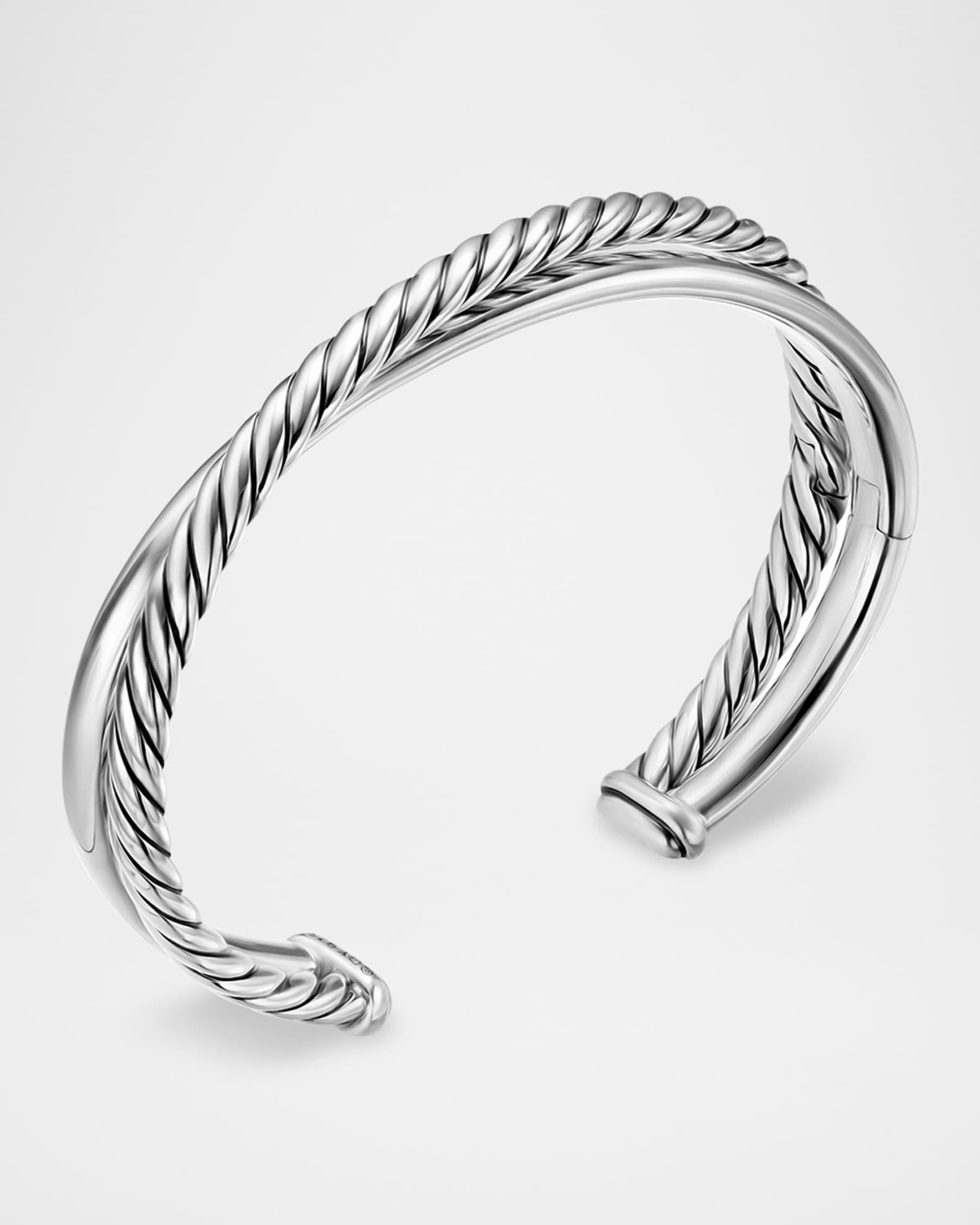 Crossover 2 Row Bracelet in Silver, 11mm Product Image