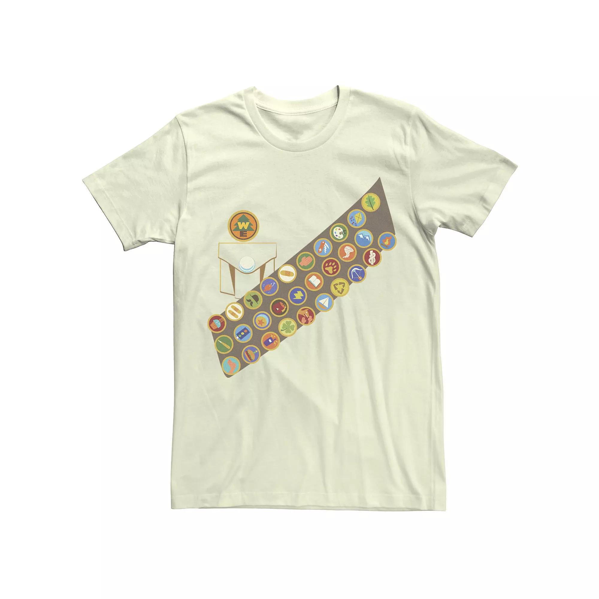 Disney / Pixar's Up Russell Men's Boy Scout Shirt Tee, Size: 3XL, Natural Product Image