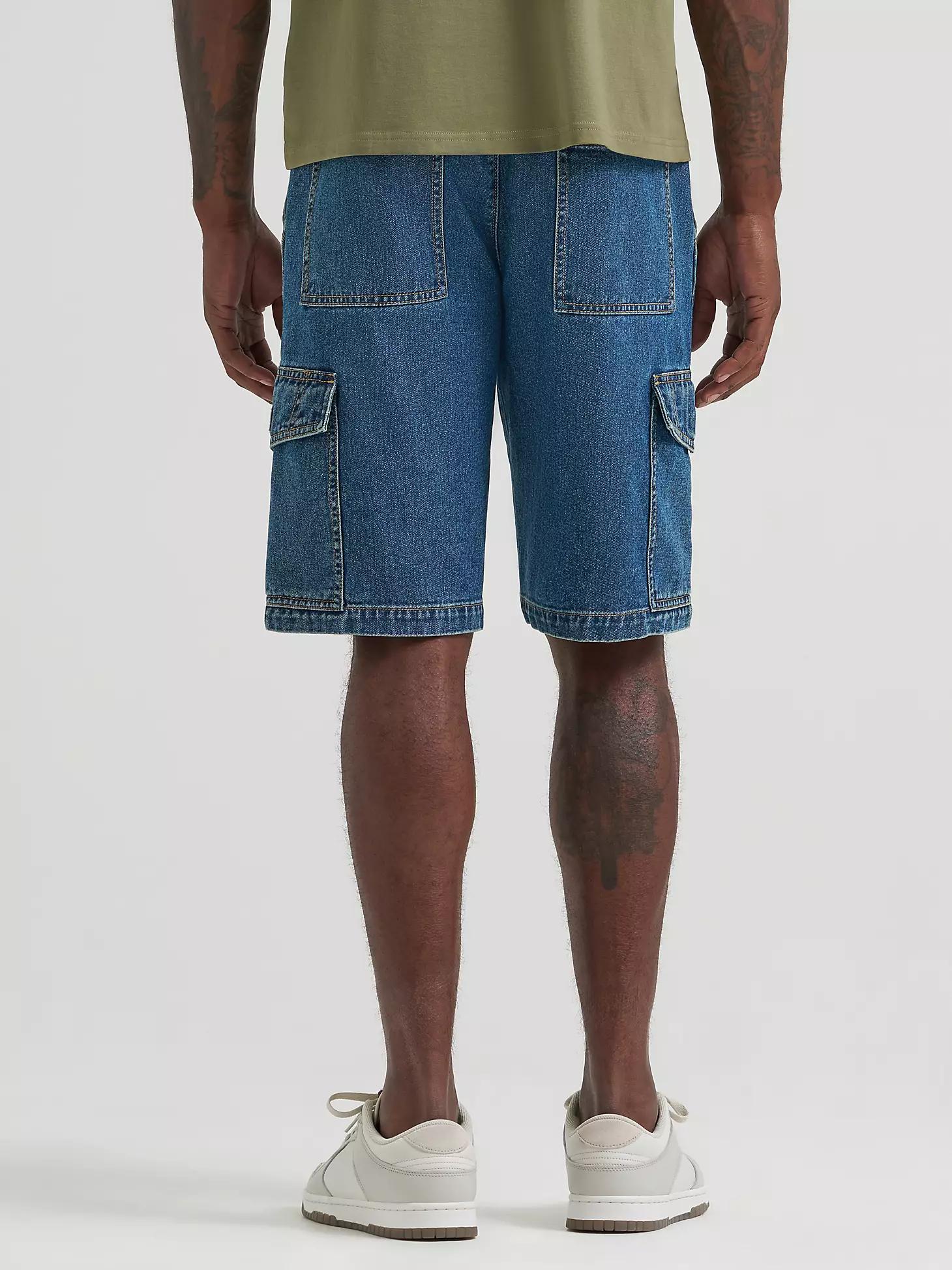 Men's Relaxed Denim Cargo Short in Vintage Tint Product Image