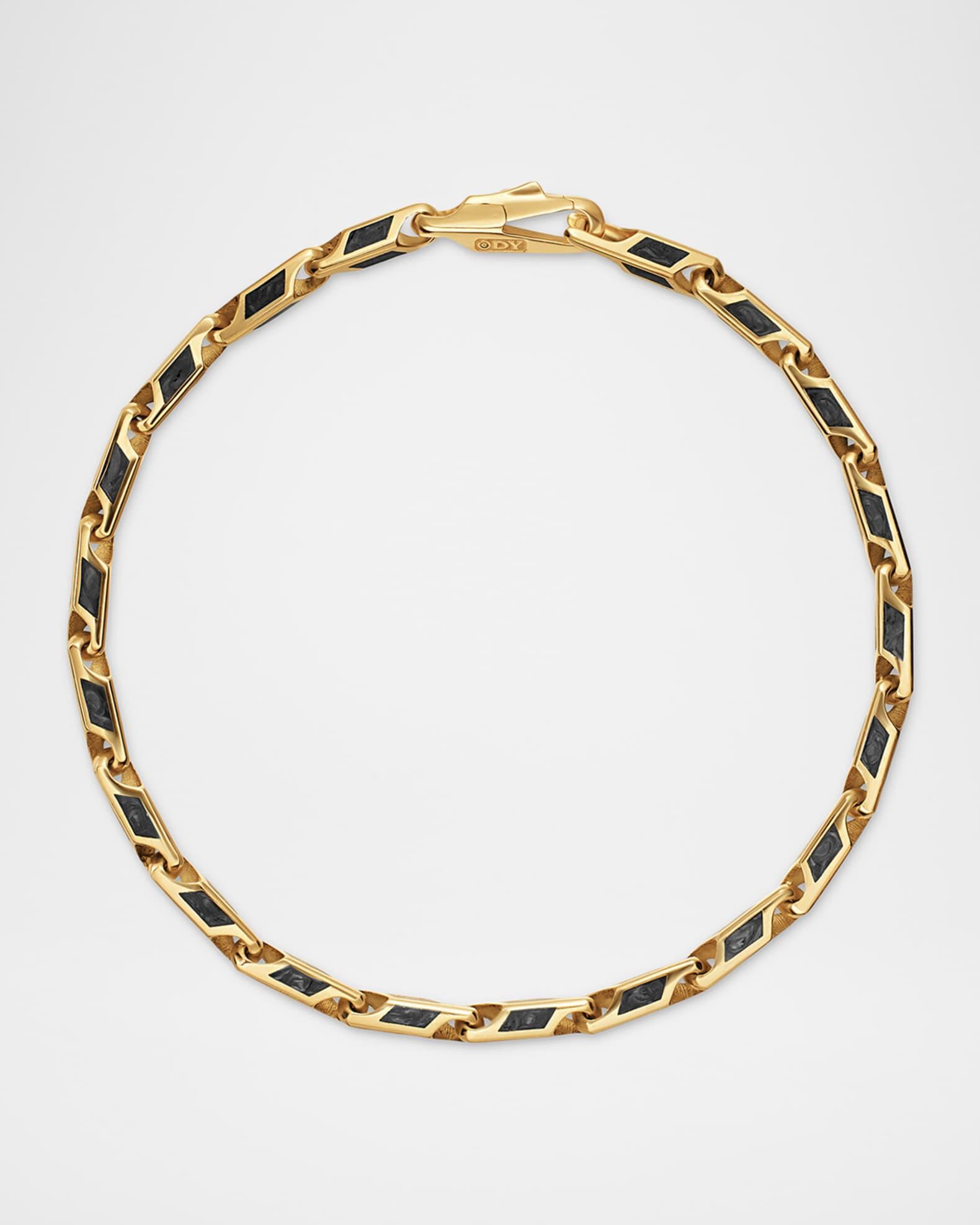 Men's Streamline Two-Row Band Ring with Black Diamonds in Silver Product Image