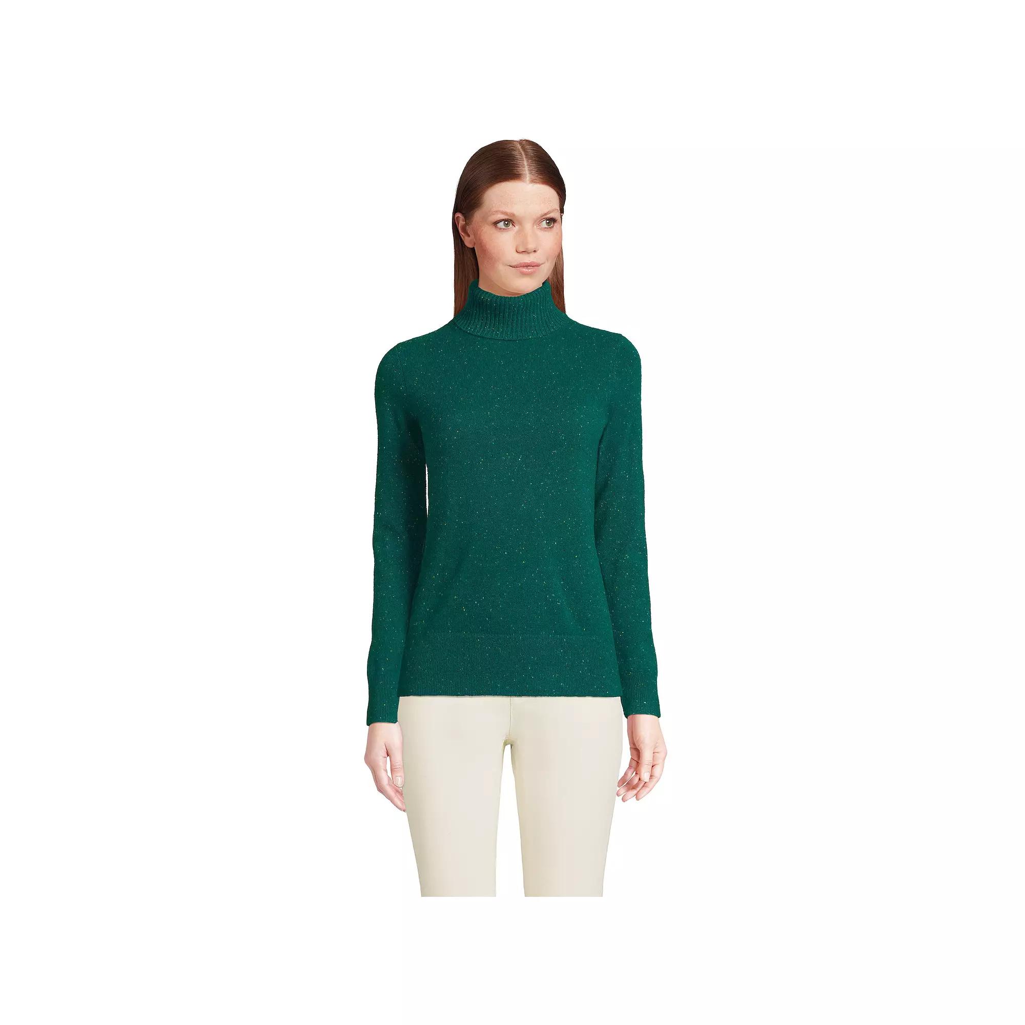 Petite Lands' End Cashmere Turtleneck Sweater, Women's,  Product Image