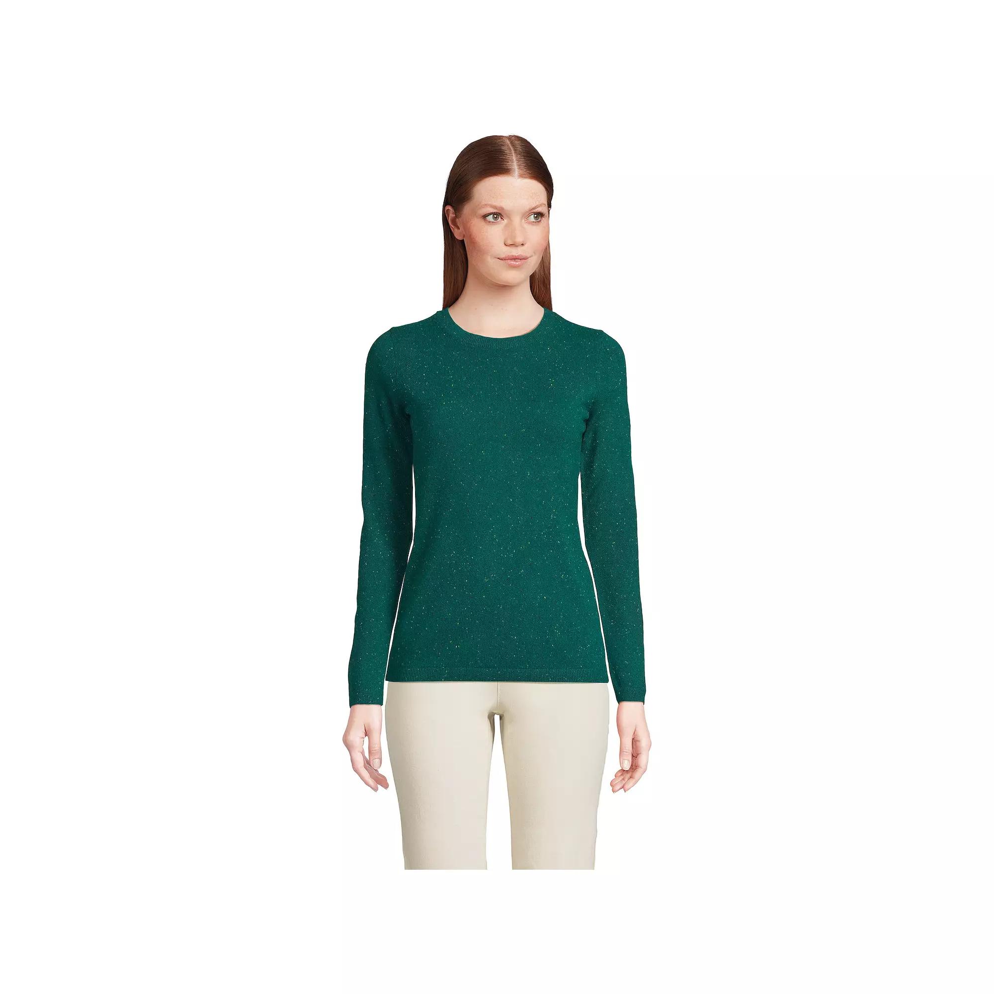 Petite Lands' End Crewneck Cashmere Sweater, Women's,  Product Image