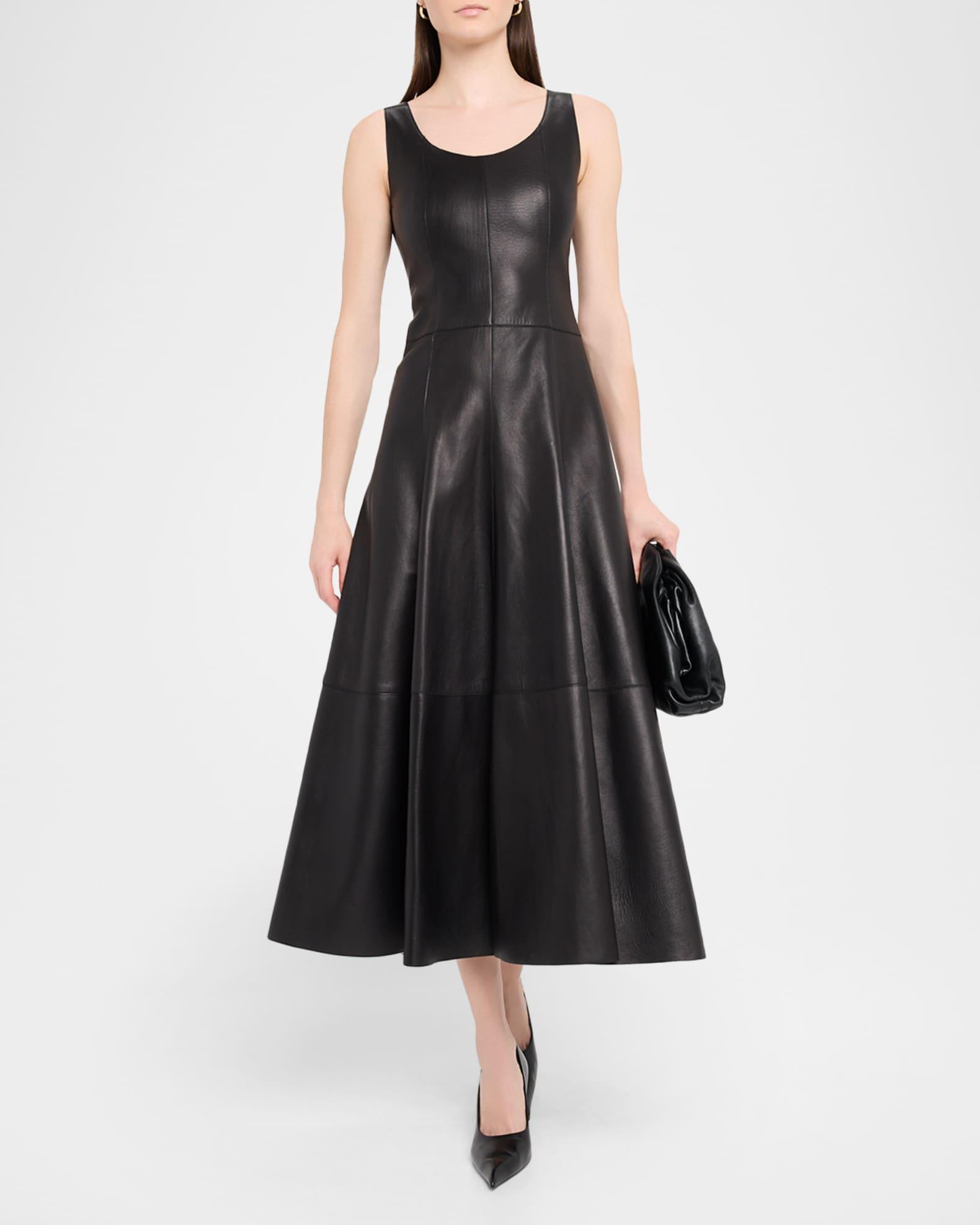 Nappa Leather Midi Dress Product Image