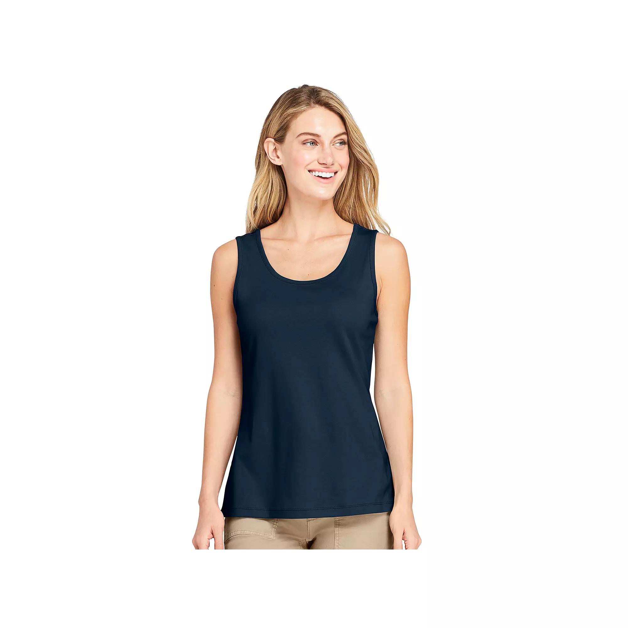 Women's Lands' End Cotton Tank Top,  Product Image