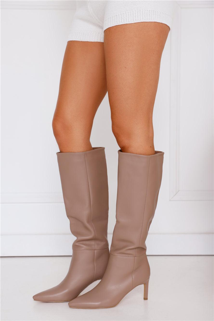 Harlen Boots Ecru Product Image