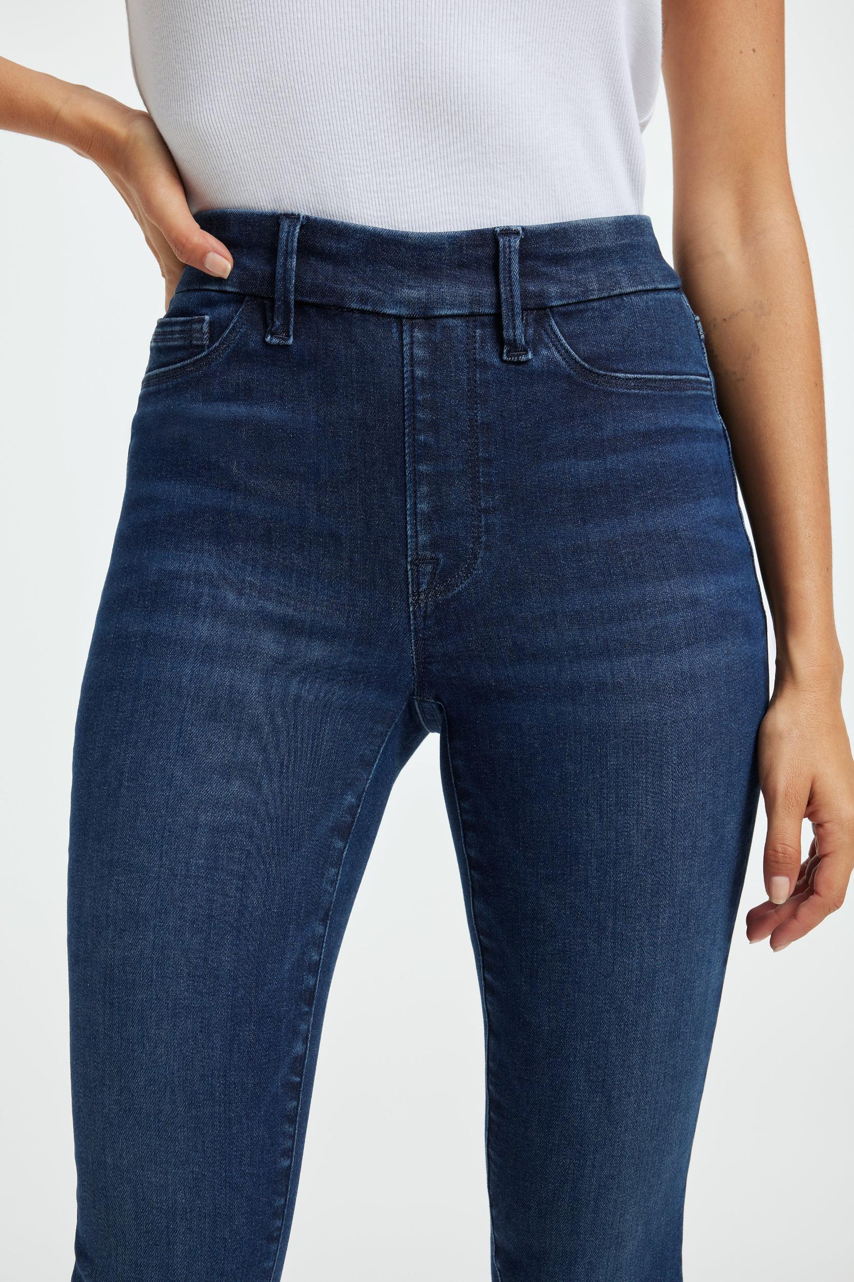 POWER STRETCH PULL-ON SKINNY JEANS | INDIGO491 Product Image