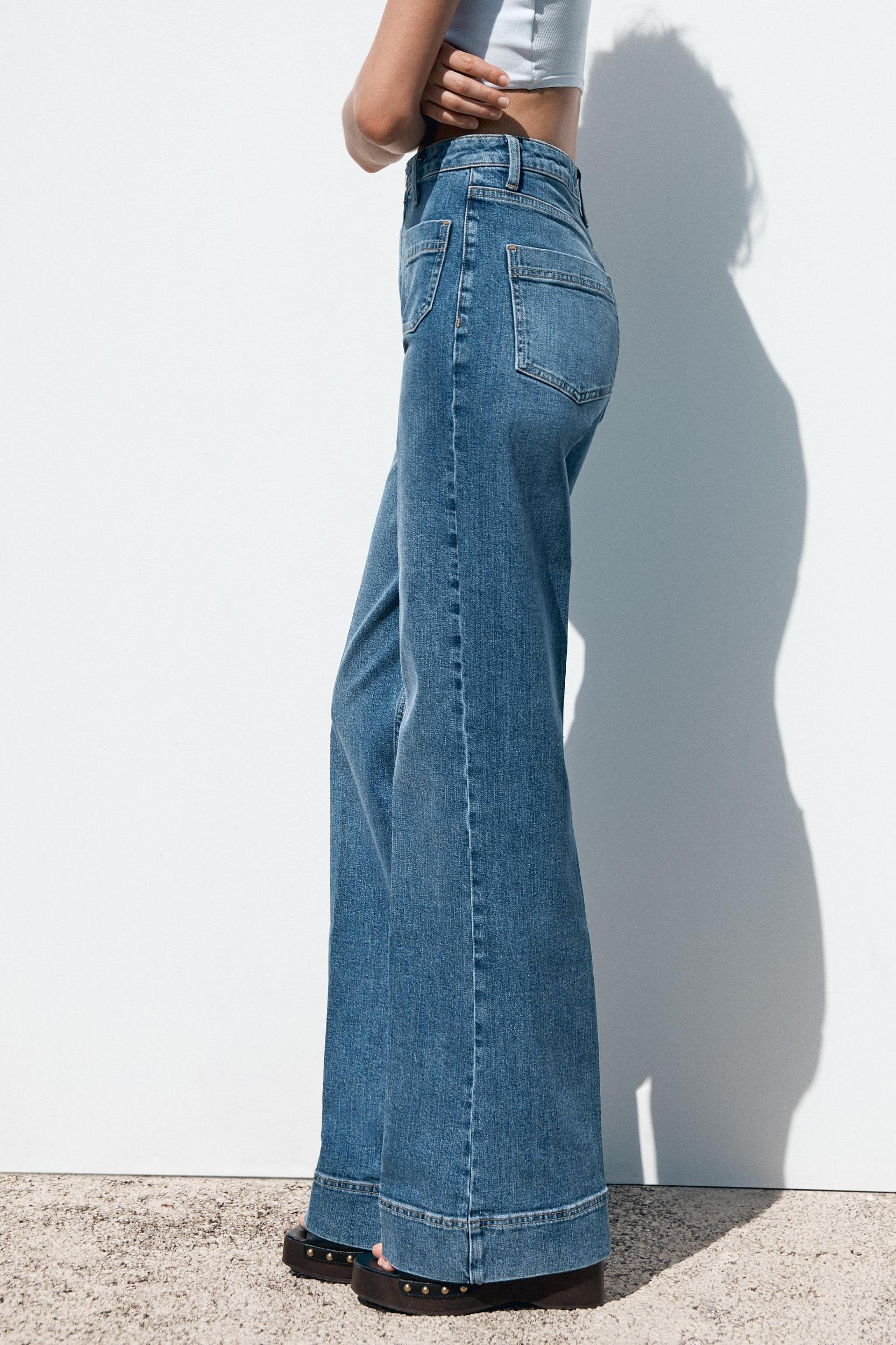 Z1975 HIGH-WAIST PATCH POCKET JEANS Product Image