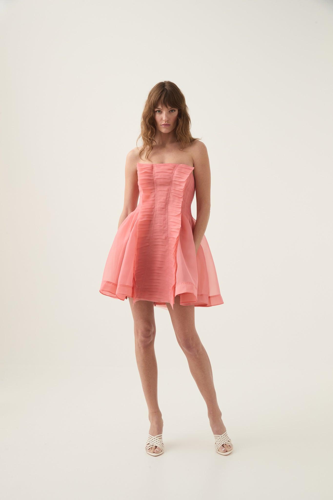 Violette Bubble Hem Mini Dress Product Image