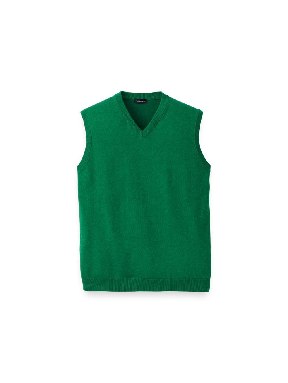 Supima Cotton Vest - Green Product Image