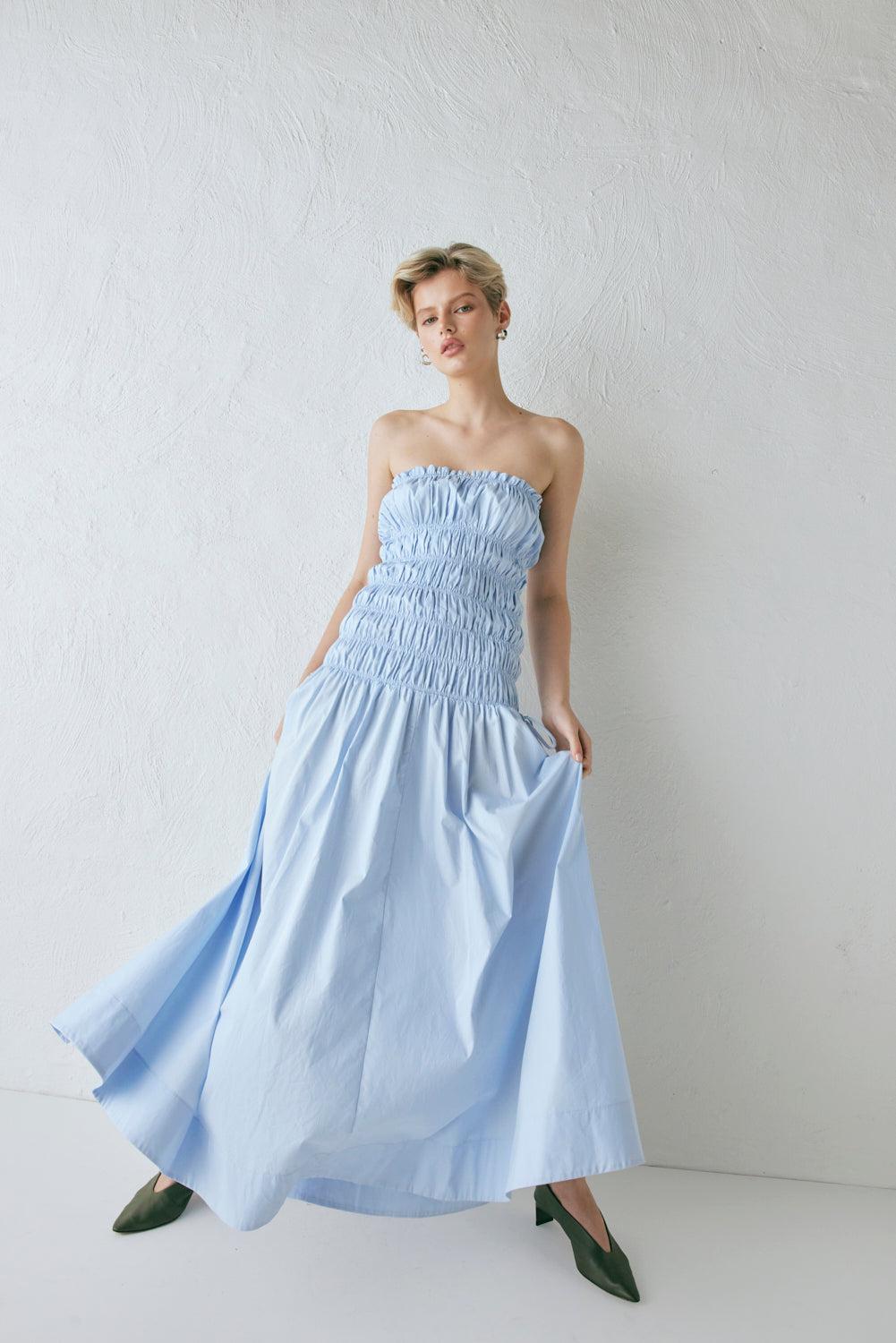 Isabel Maxi Dress Sky Product Image