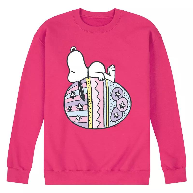Men's Peanuts Snoopy Easter Egg Fleece Sweatshirt,  Product Image
