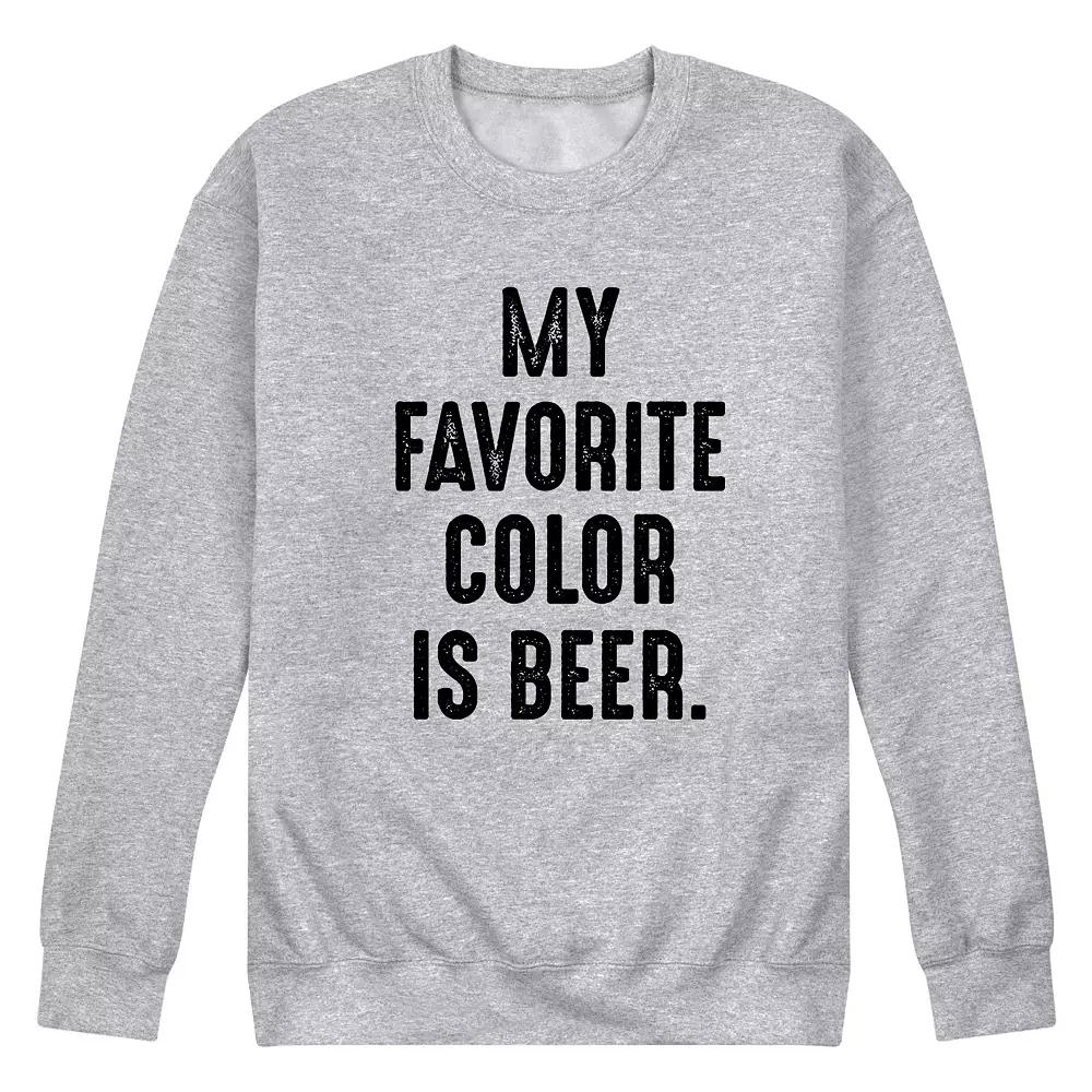 Men's Favorite Color Beer Graphic Sweatshirt,  Product Image