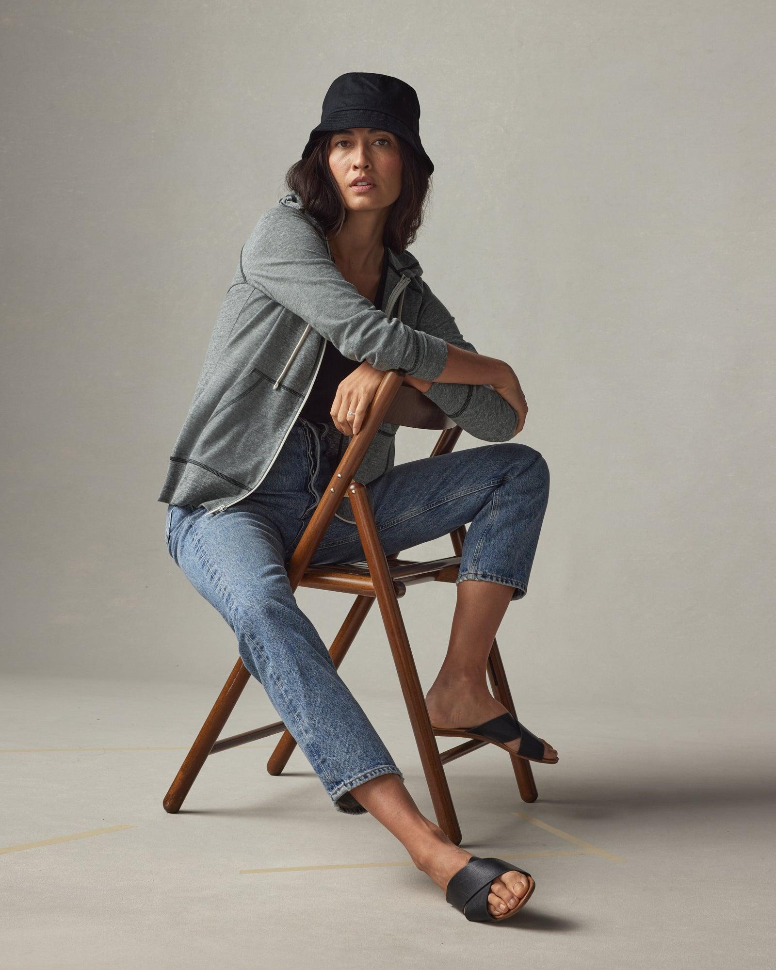 Women's Lightweight Full Zip - Black Heather Female Product Image