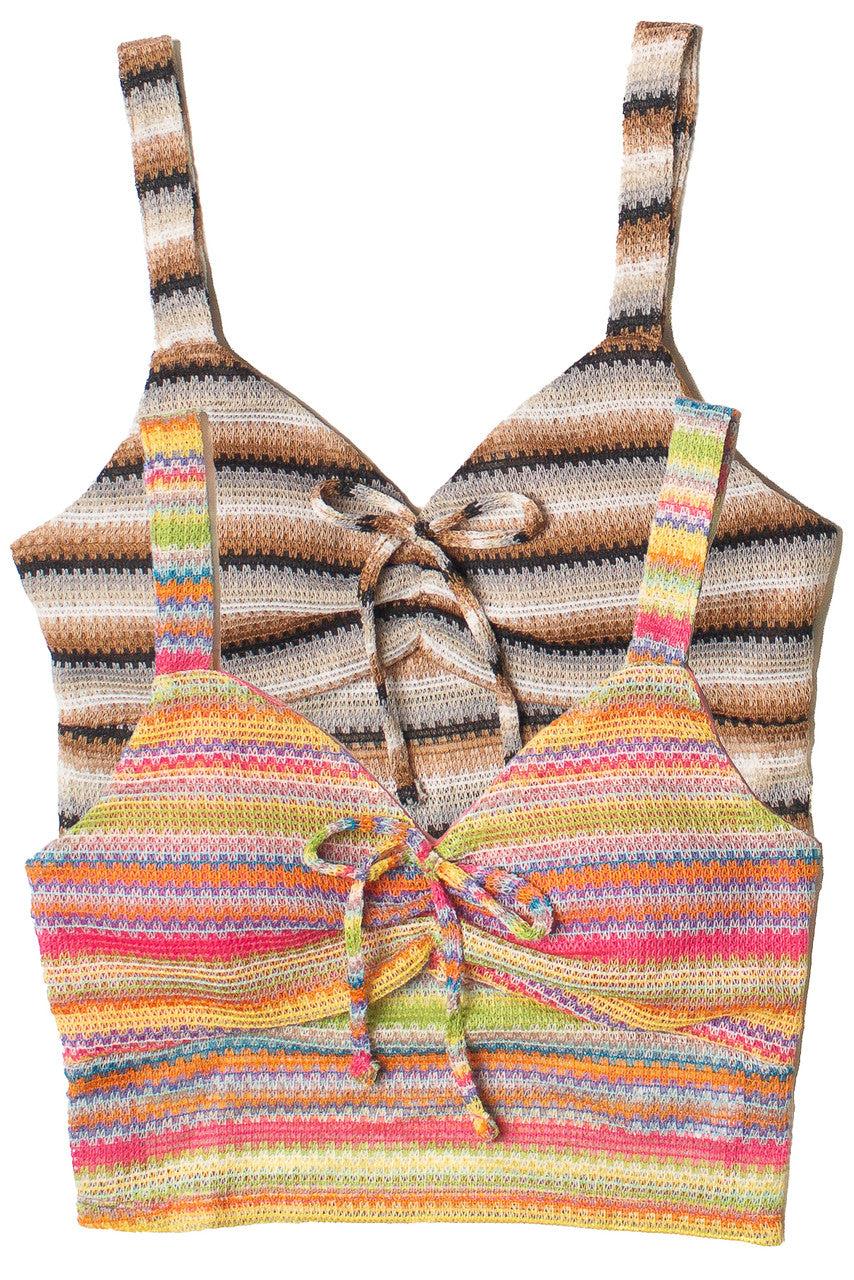 Crochet Stripe Shorts Product Image