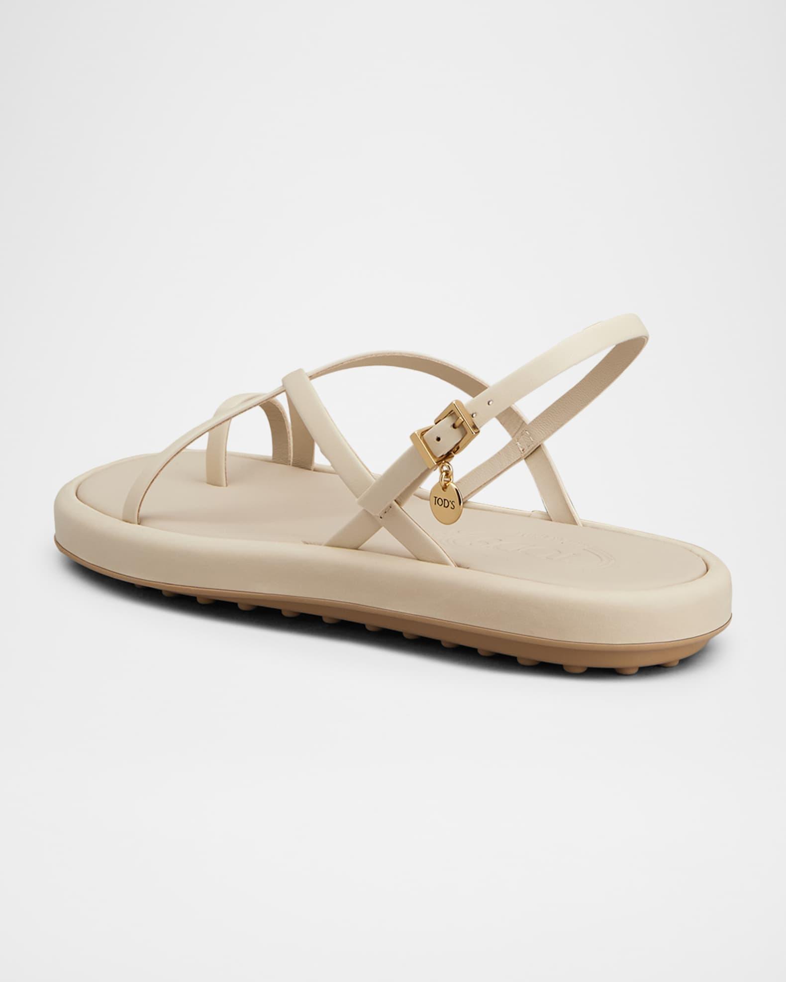 Multi-Strap Leather Toe-Loop Sandals Product Image