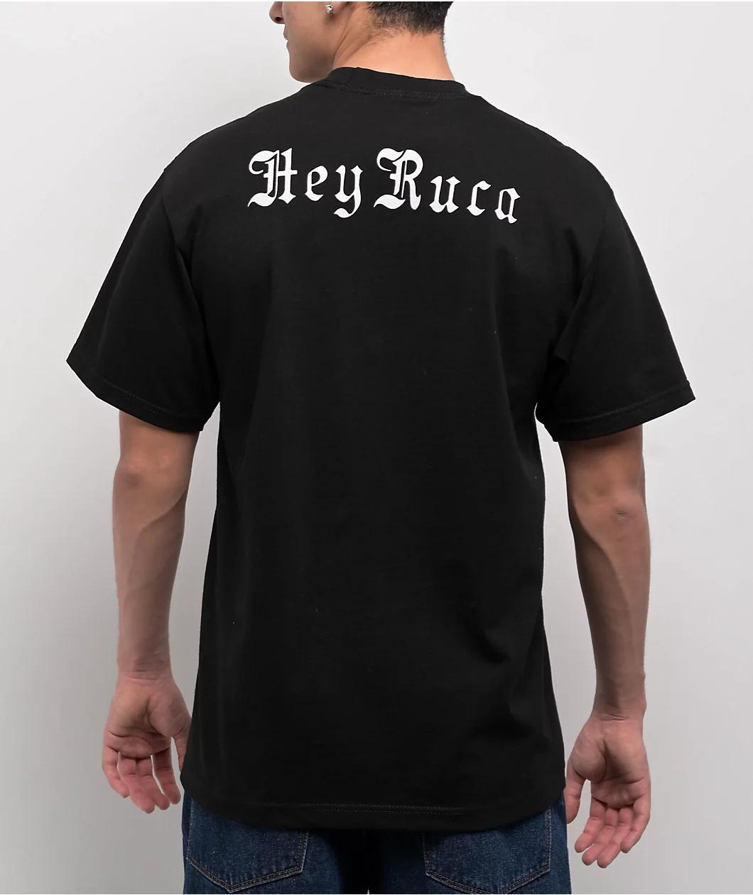 Hey Ruca Slide Through Black T-Shirt Product Image
