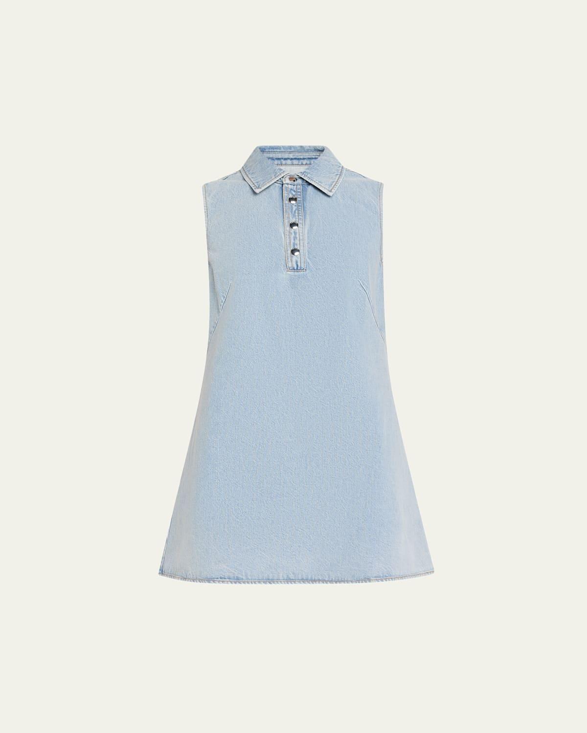 FRAME The City Shift Denim Dress In Blue Product Image
