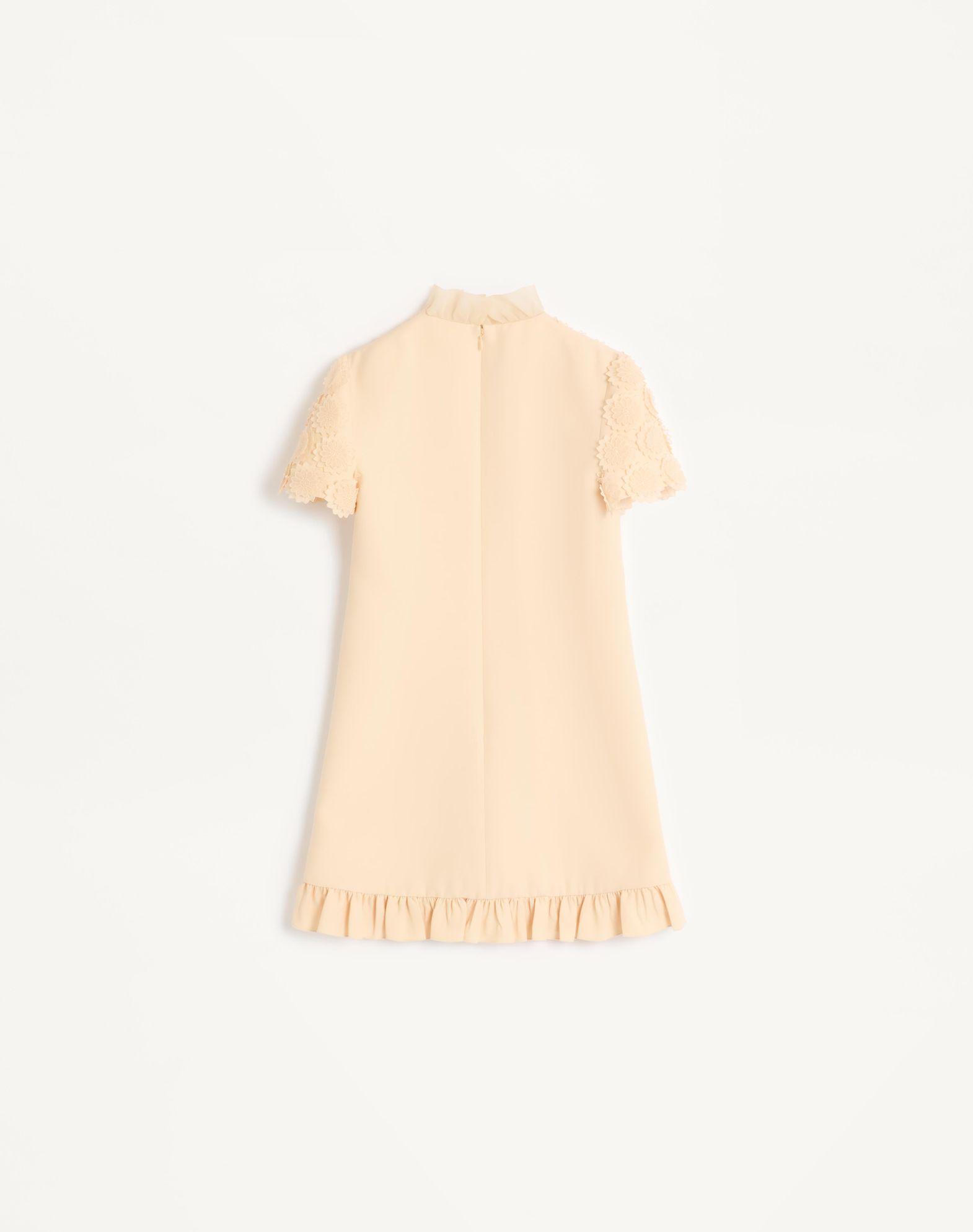 Embroidered Crepe Couture Short Dress Product Image