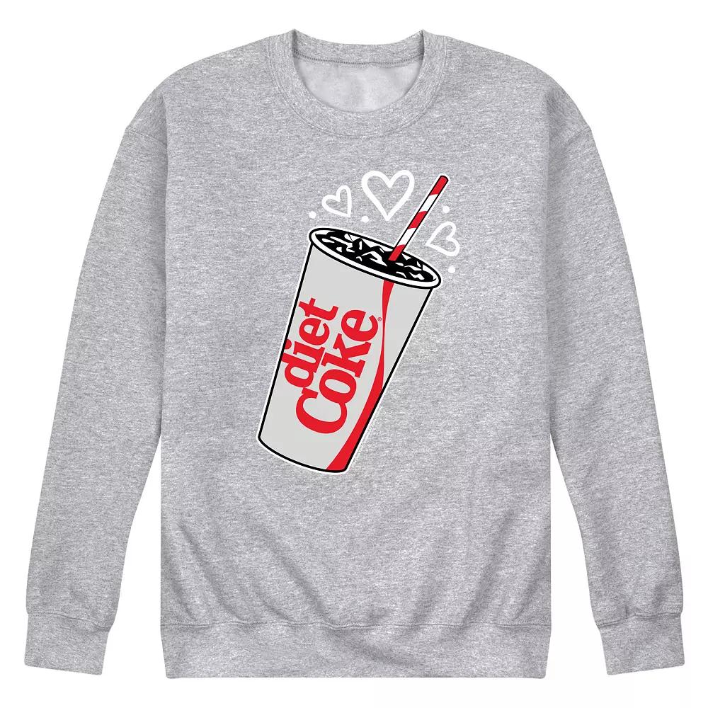 Men's Diet Coke Heart Bubbles Fleece Sweatshirt,  Product Image